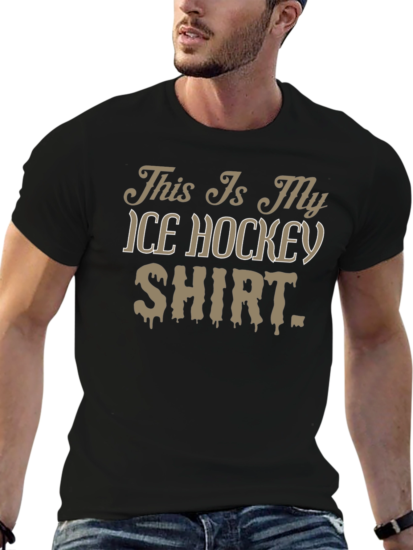 Ice Hockey Shirt Novelty T-Shirt