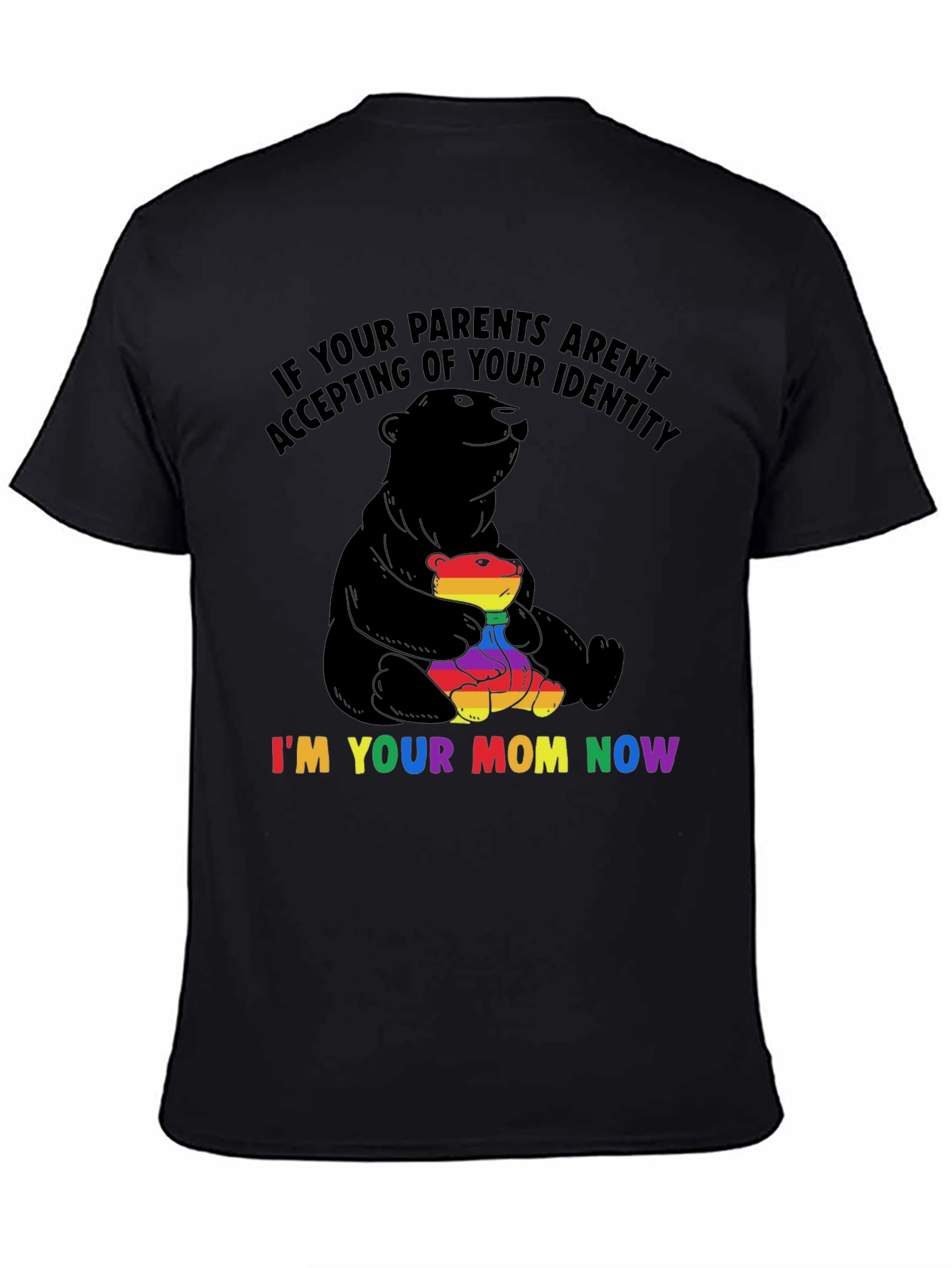 LGBTQ+ Supportive Bear Mom T-Shirt