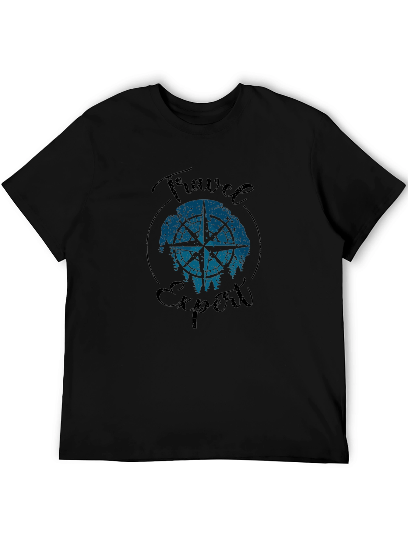 Travel Expert Graphic T-Shirt - Compass Design