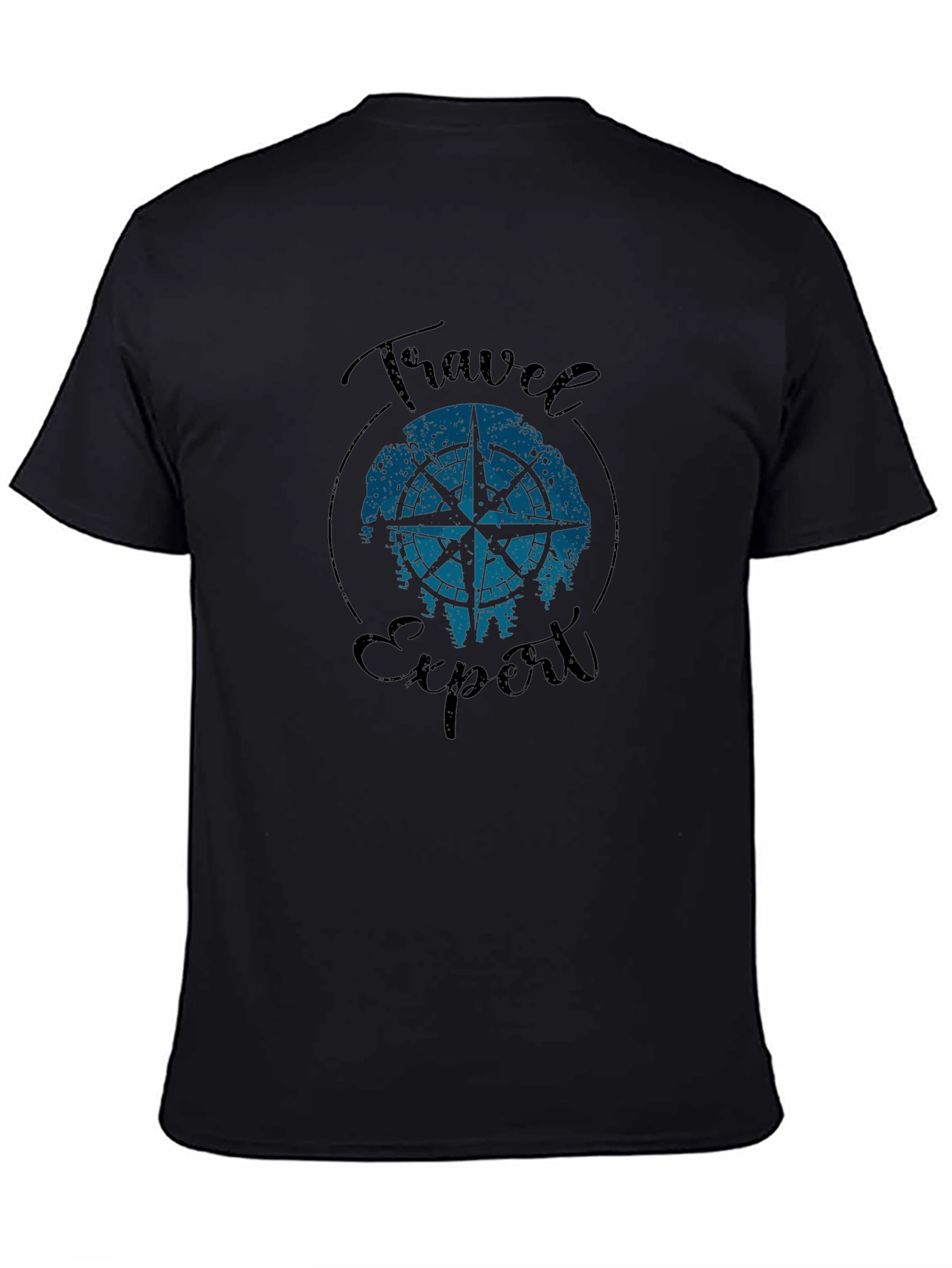 Travel Expert Graphic T-Shirt - Compass Design