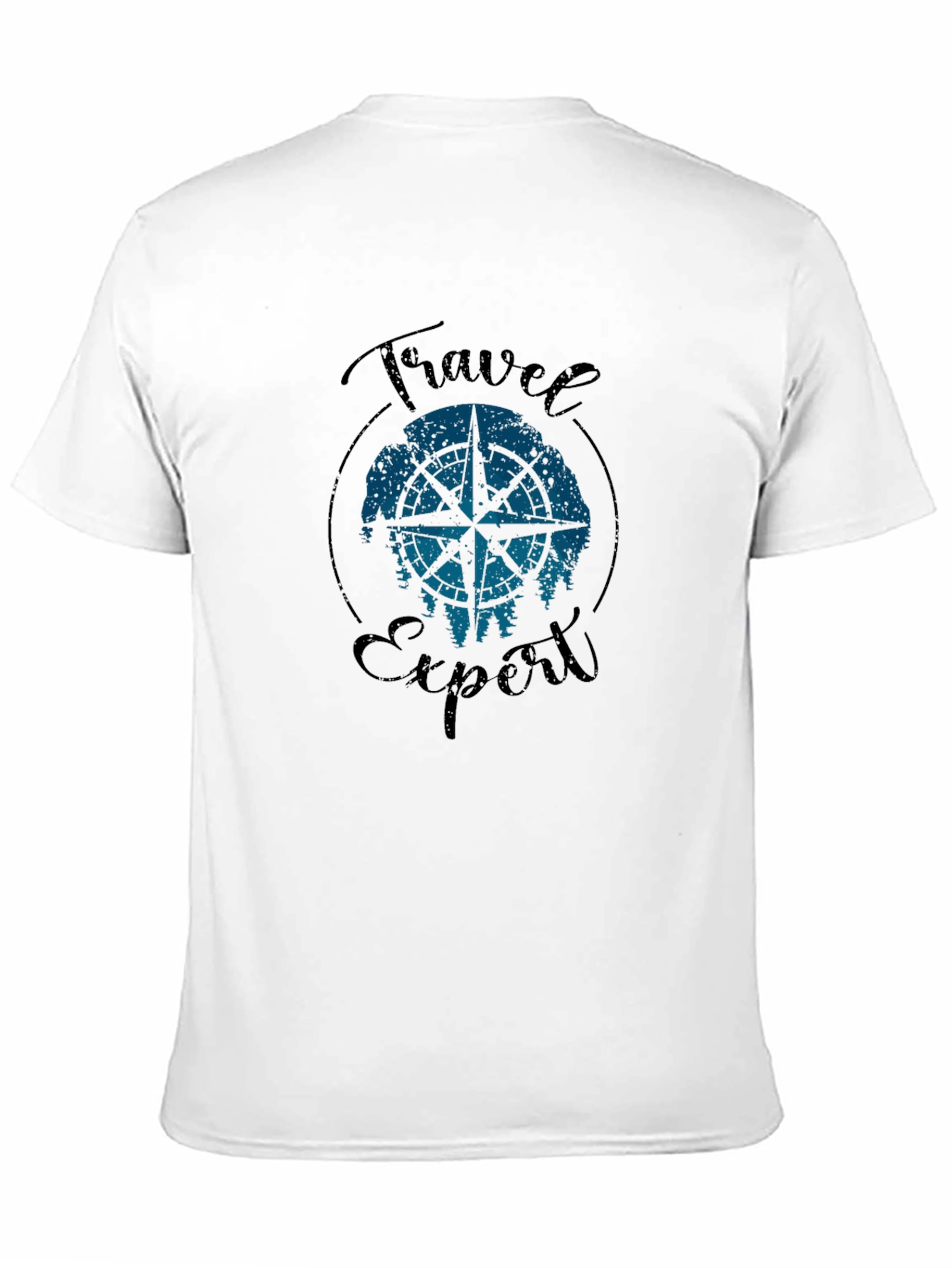 Travel Expert Graphic T-Shirt - Compass Design