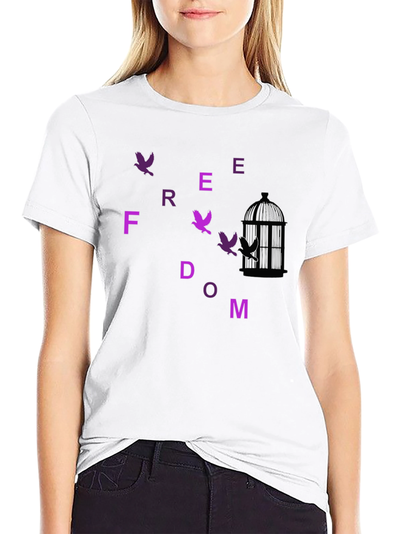 Freedom Birds Graphic T-Shirt - Stylish Unisex Tee