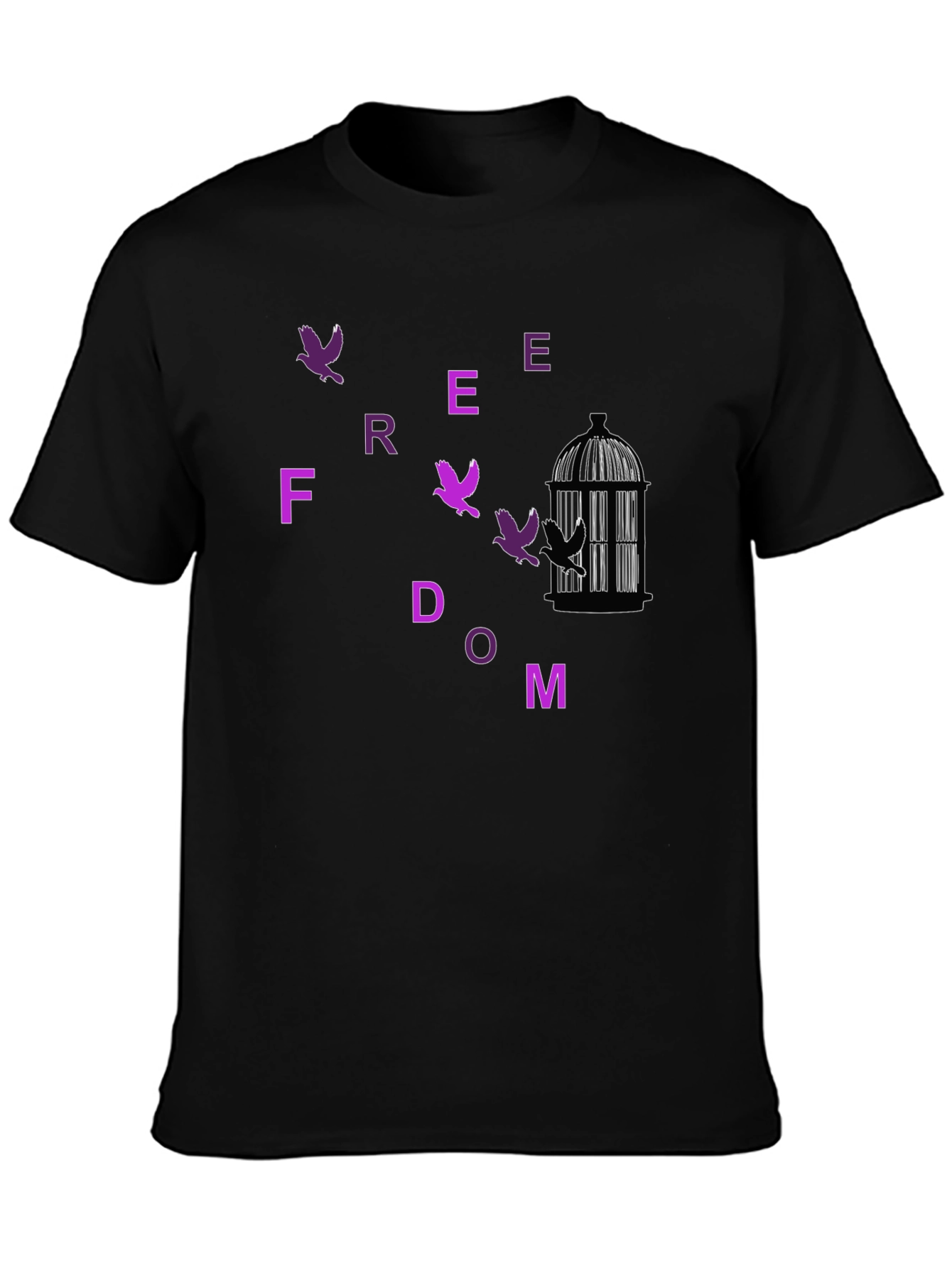 Freedom Birds Graphic T-Shirt - Stylish Unisex Tee