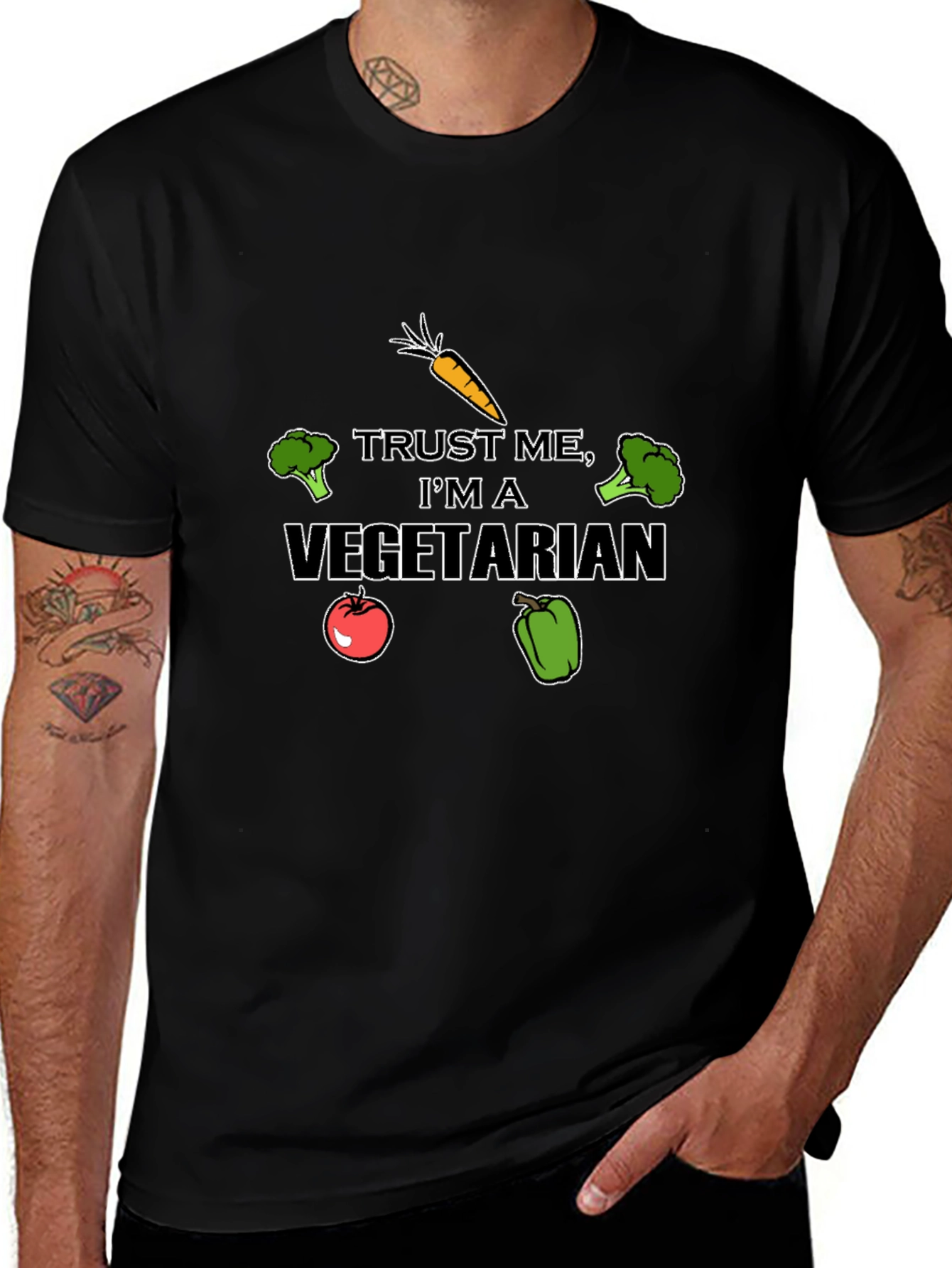 Trust Me Im a Vegetarian Funny T-Shirt