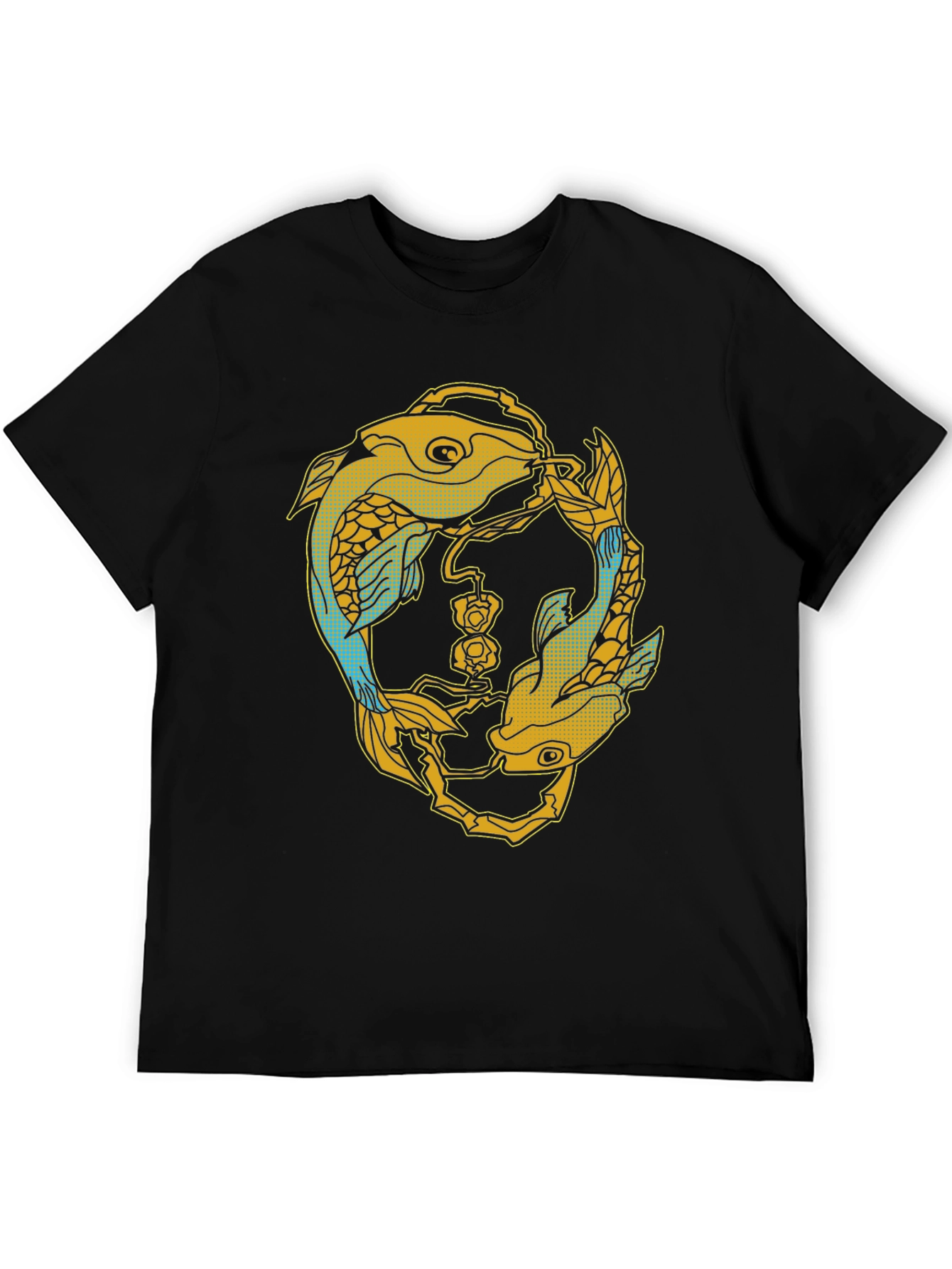 Koi Fish Graphic Tee - Yin Yang Style