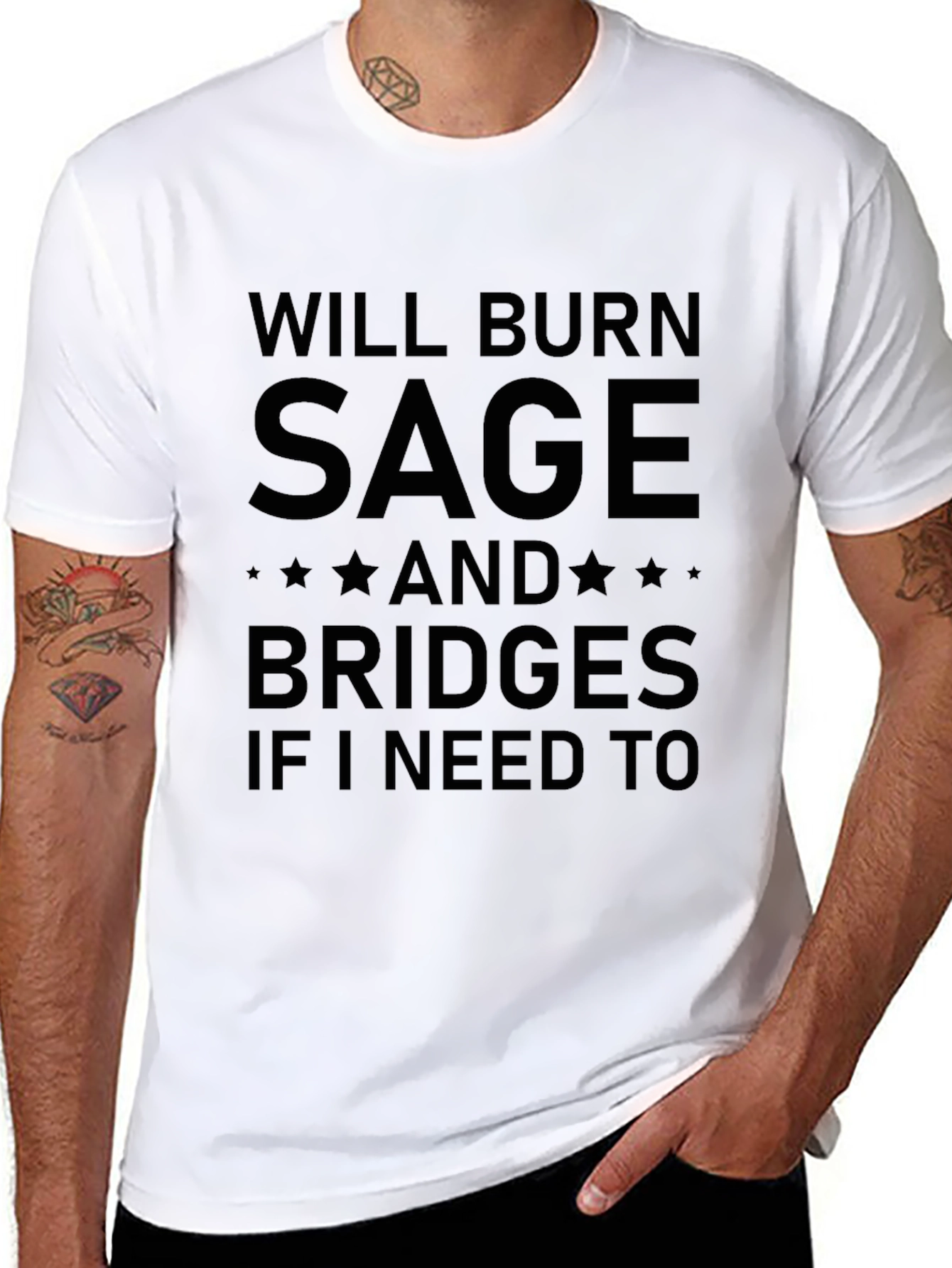 Will Burn Sage and Bridges Graphic T-Shirt