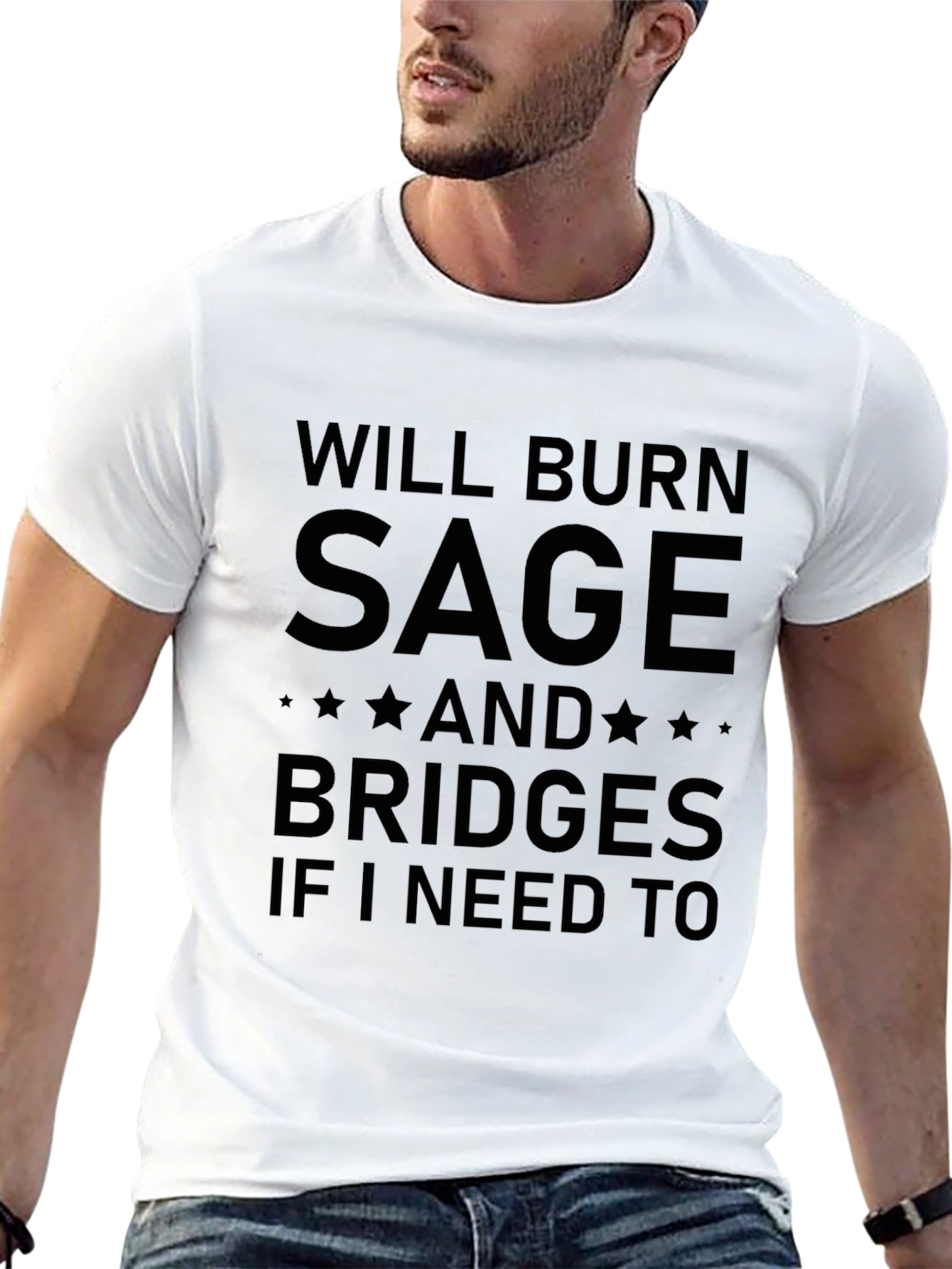 Will Burn Sage and Bridges Graphic T-Shirt
