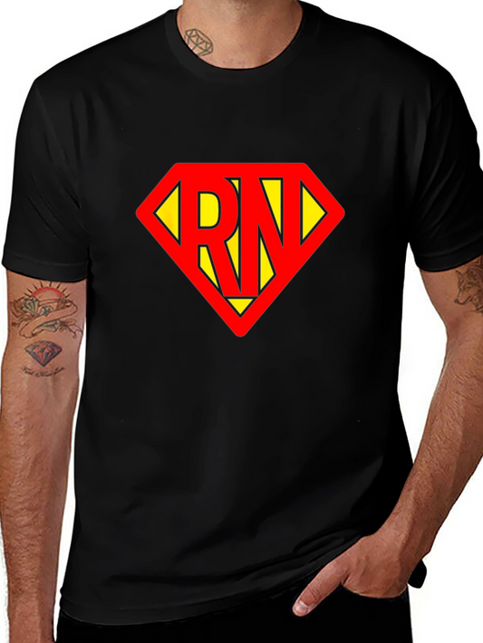 RN Superhero T-Shirt - Black Cotton Tee