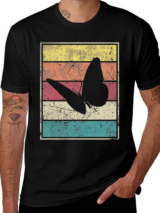 Retro Butterfly Graphic T-Shirt - Vintage Style