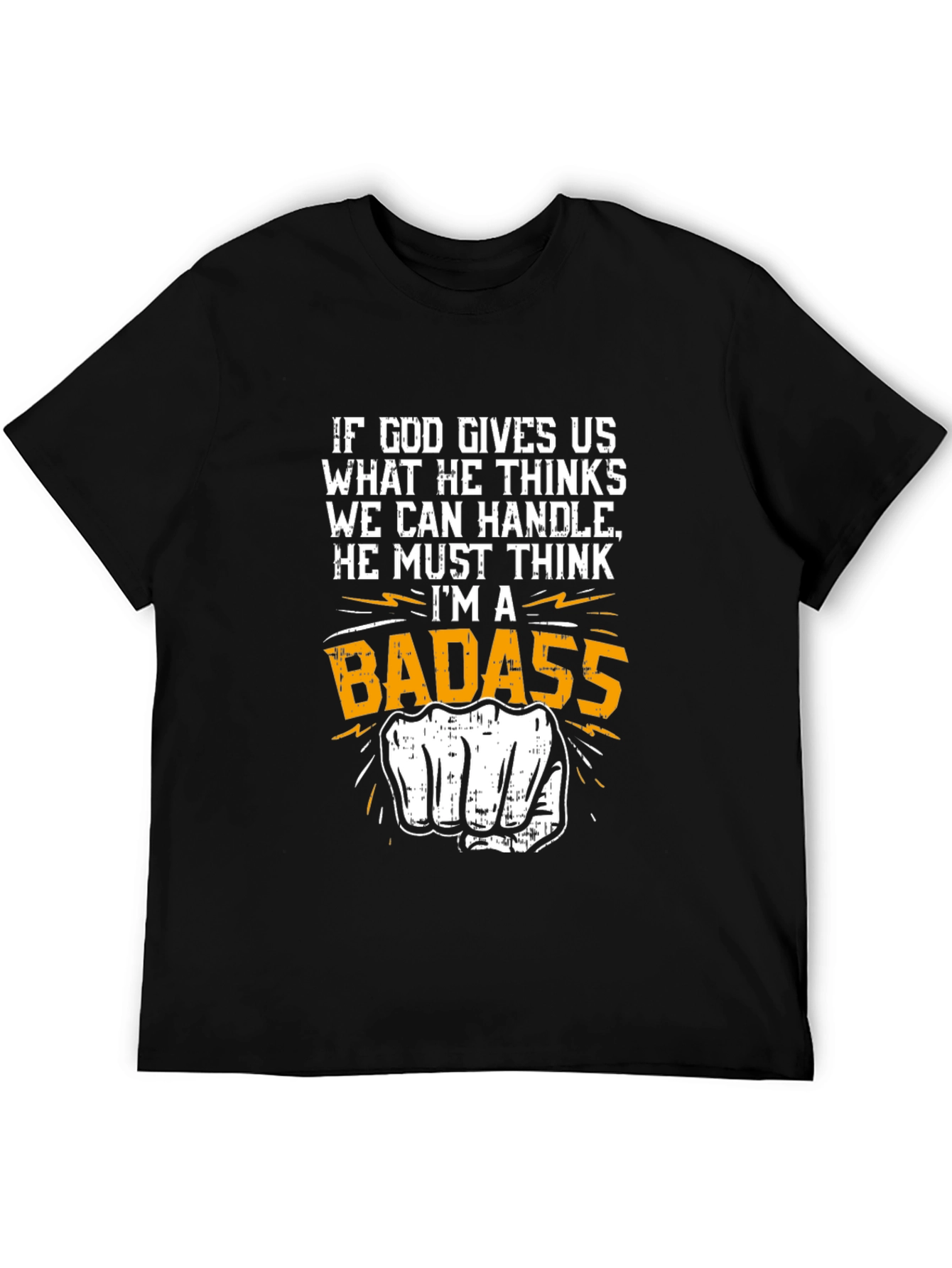 Badass Graphic Tee - Novelty Punch Design