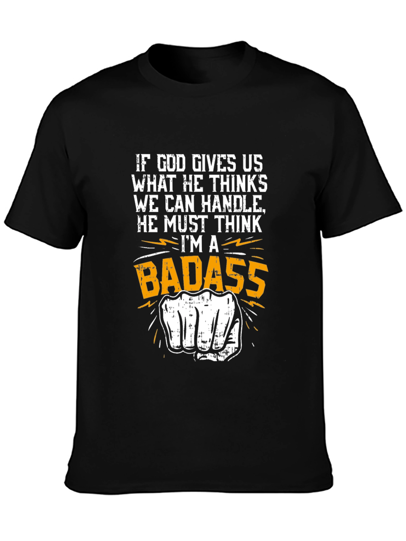 Badass Graphic Tee - Novelty Punch Design