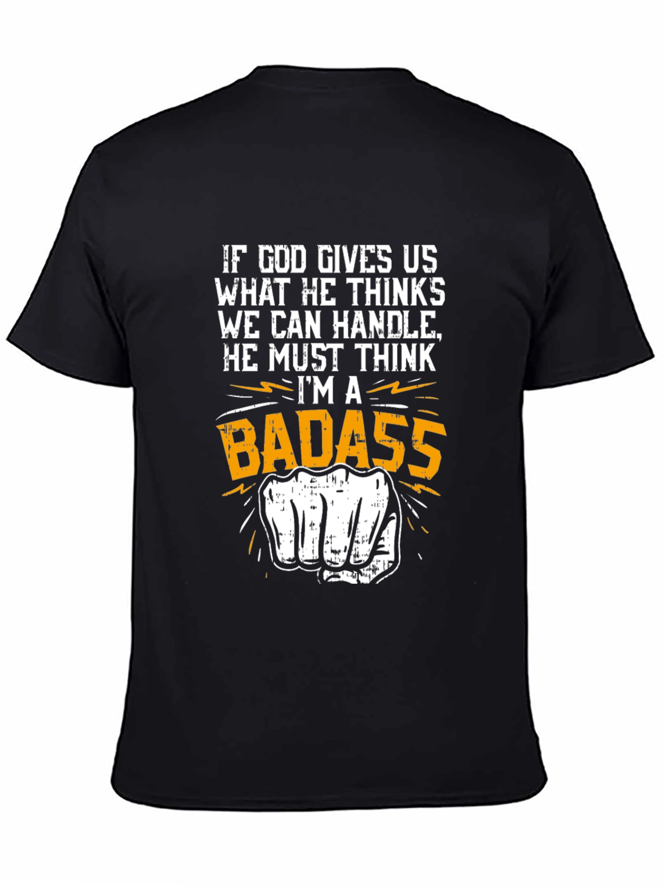 Badass Graphic Tee - Novelty Punch Design