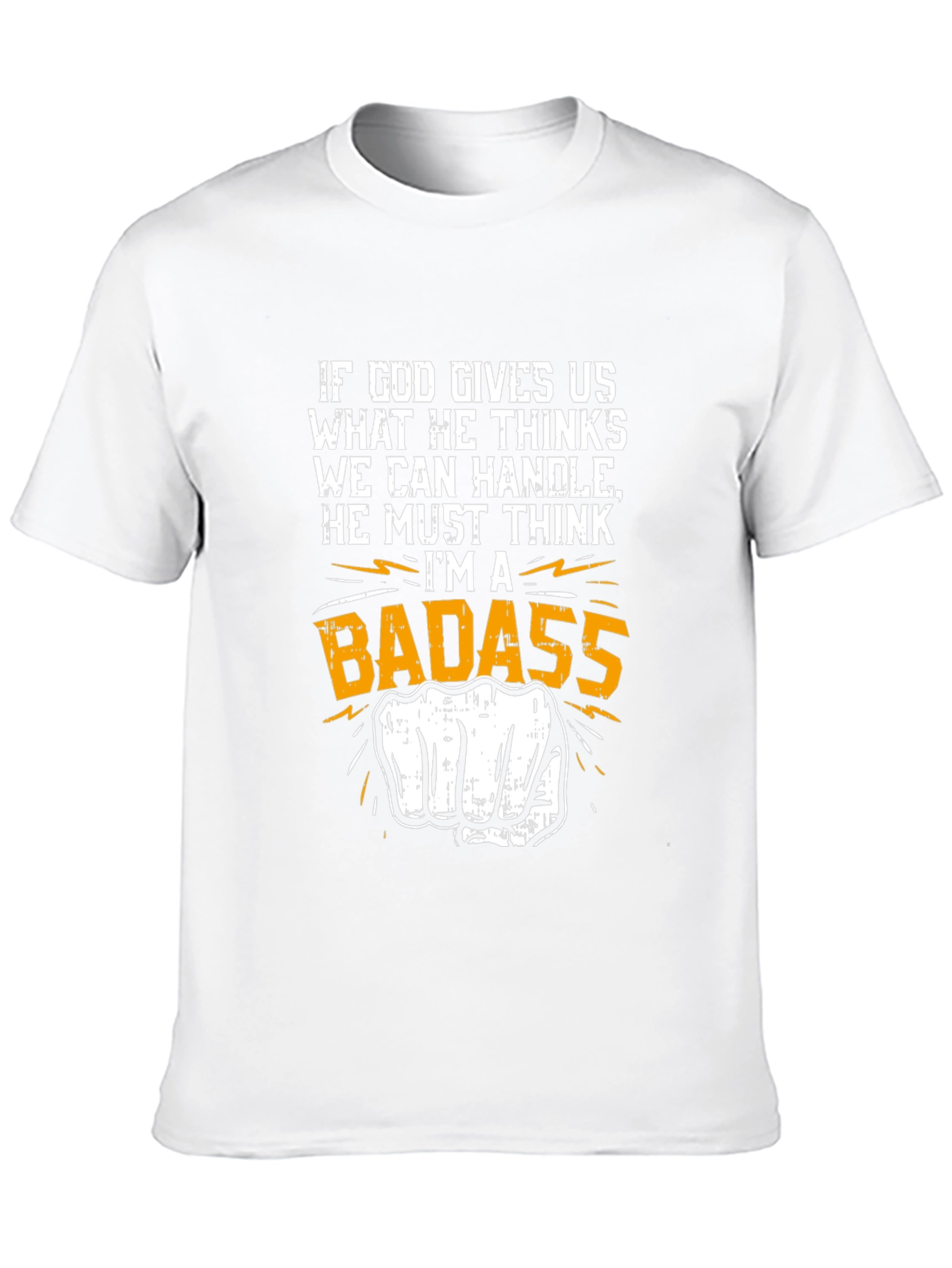 Badass Graphic Tee - Novelty Punch Design
