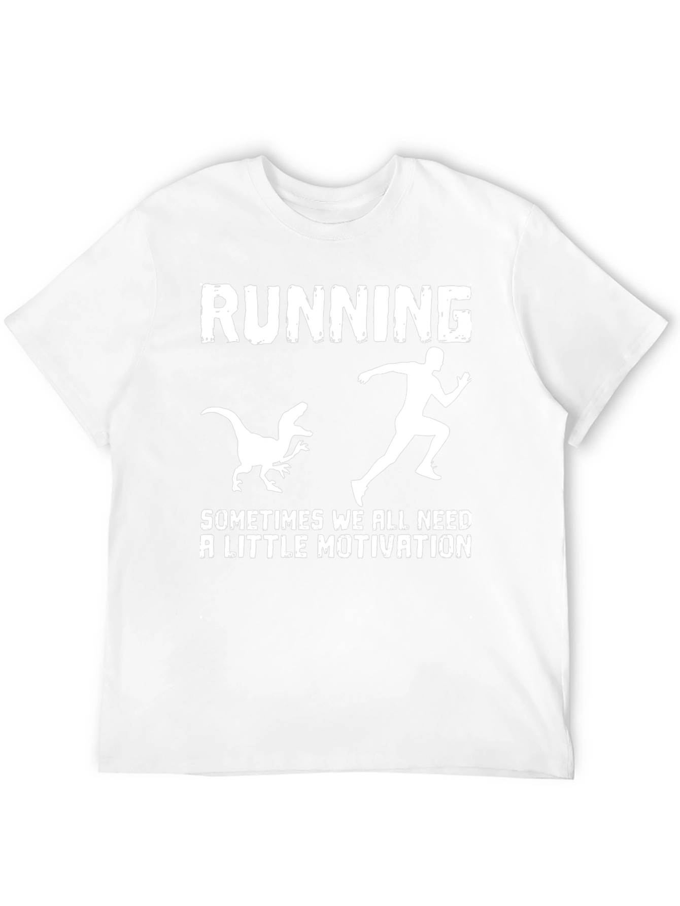 Running Motivation T-Shirt - Dinosaur Chase