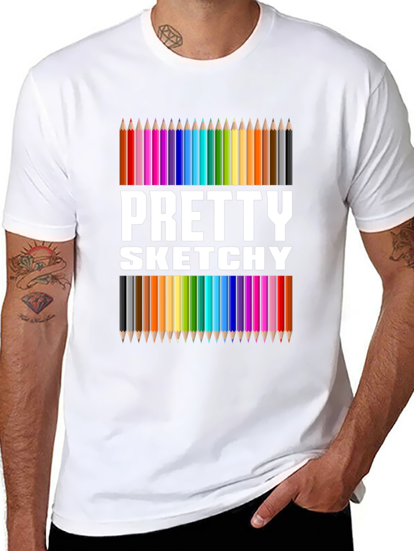 Pretty Sketchy Graphic Tee - Artist Inspired T-Shirt