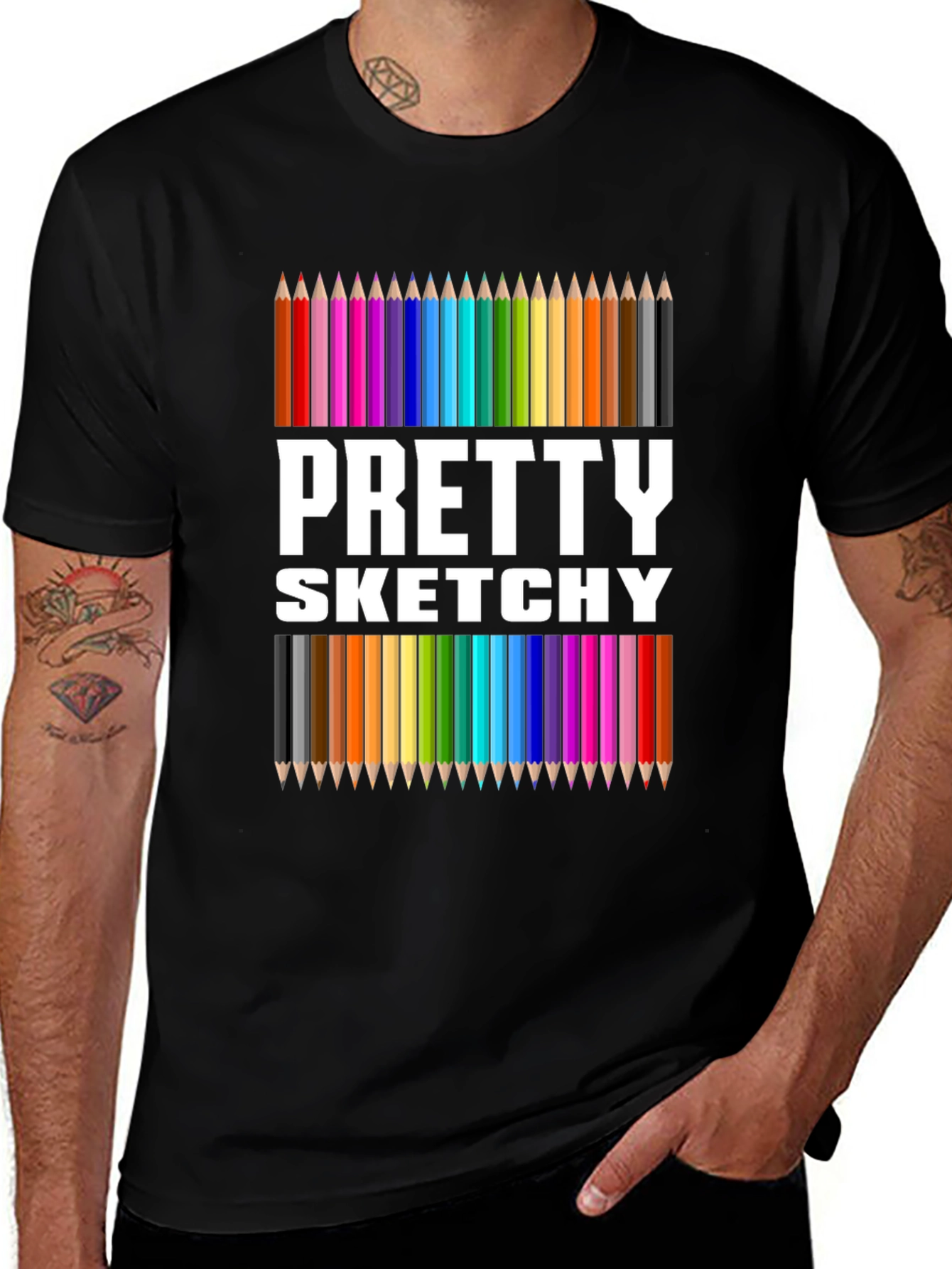 Pretty Sketchy Graphic Tee - Artist Inspired T-Shirt