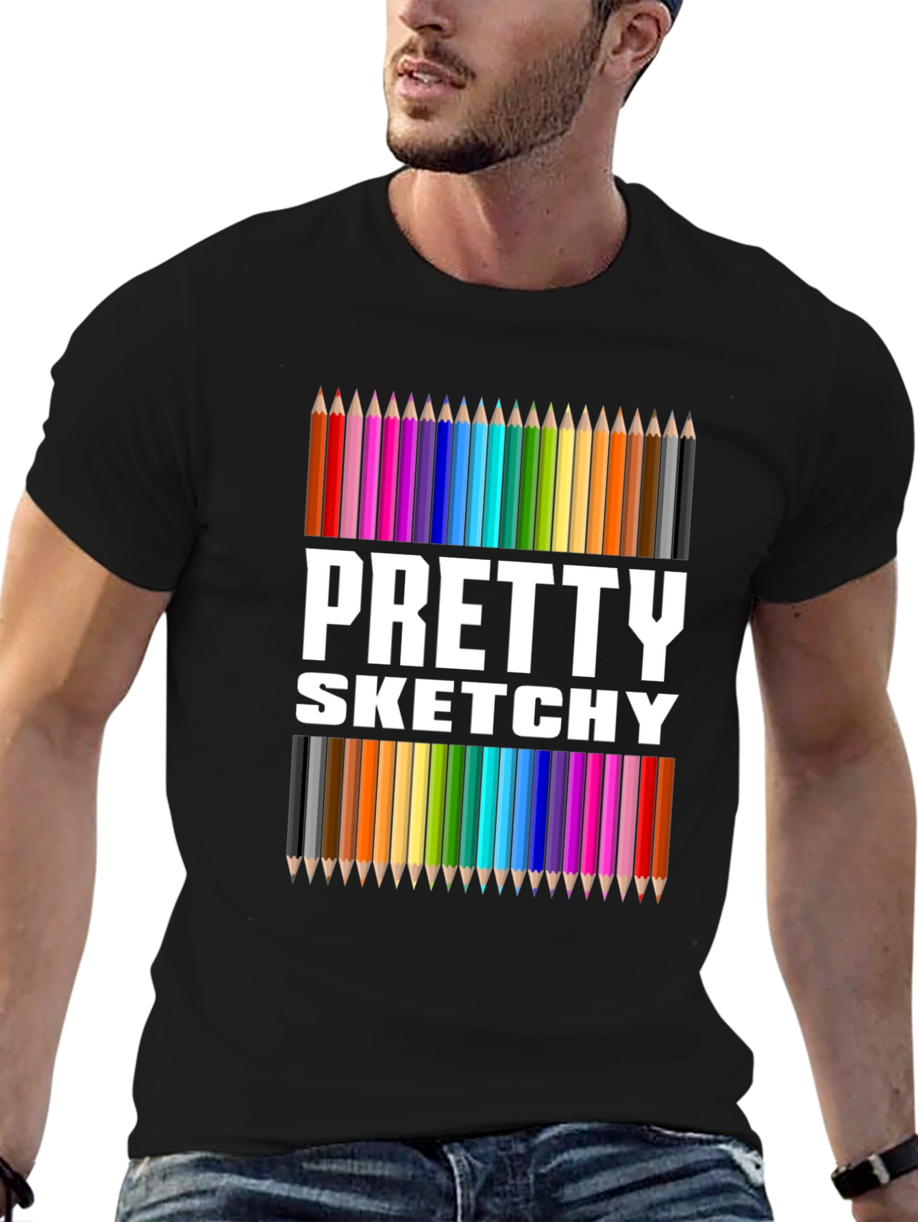 Pretty Sketchy Graphic Tee - Artist Inspired T-Shirt