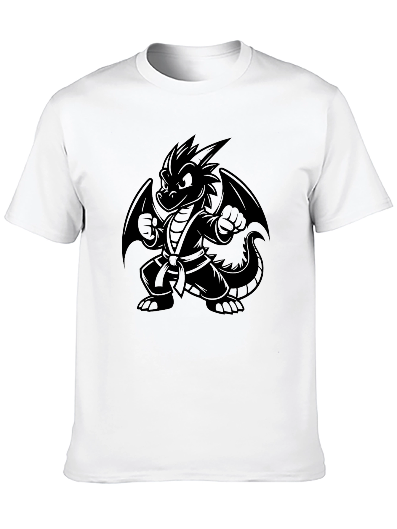 Martial Arts Dragon T-Shirt - Black Karate Kid Dragon