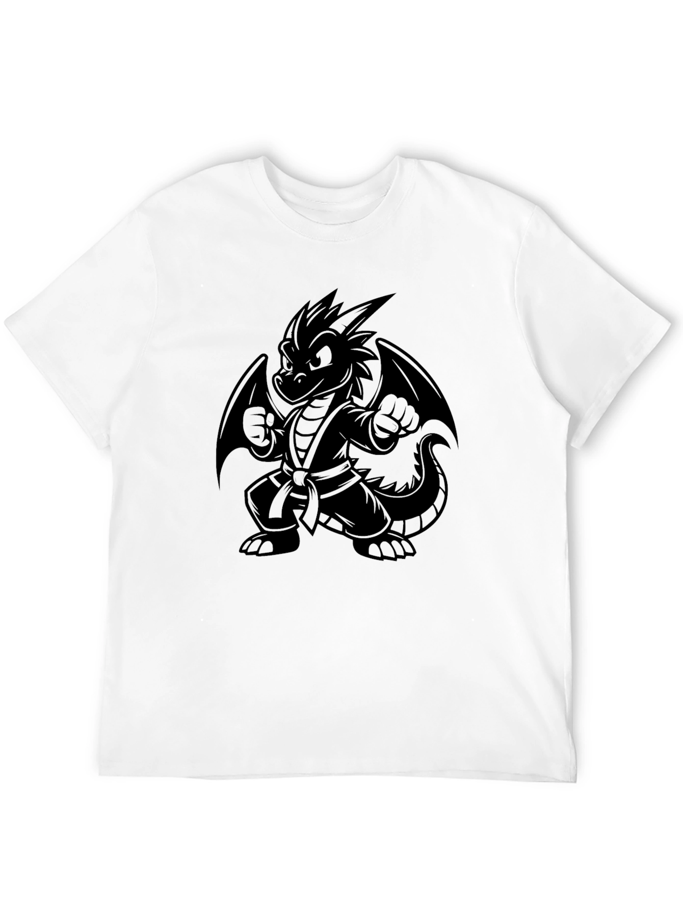 Martial Arts Dragon T-Shirt - Black Karate Kid Dragon
