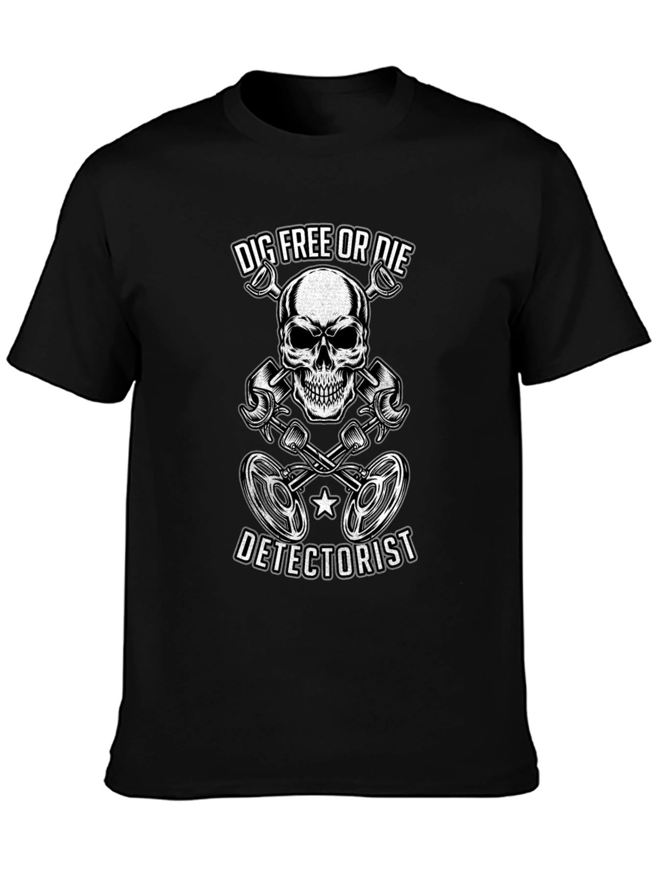 Dig Free or Die Detectorist T-Shirt