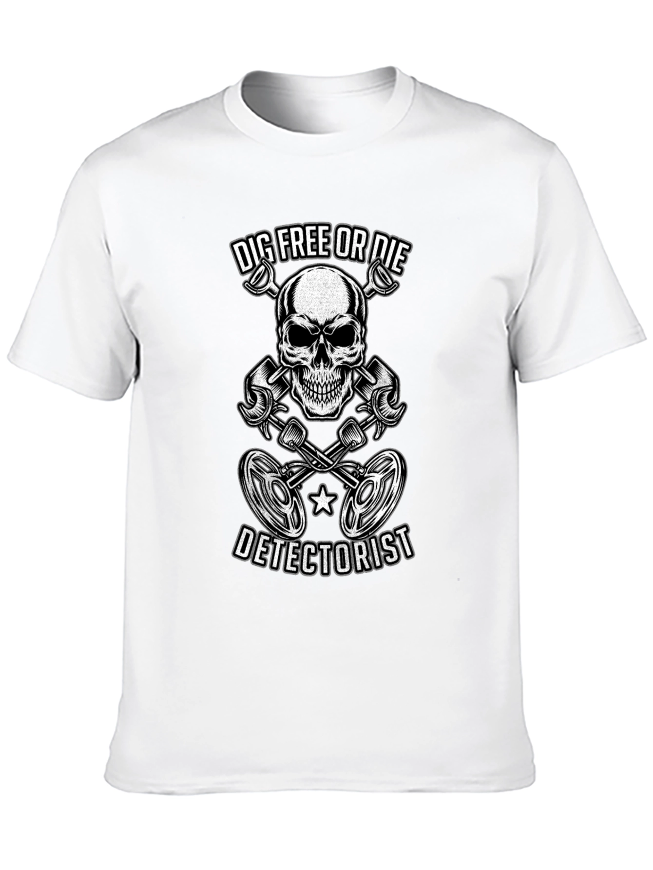 Dig Free or Die Detectorist T-Shirt