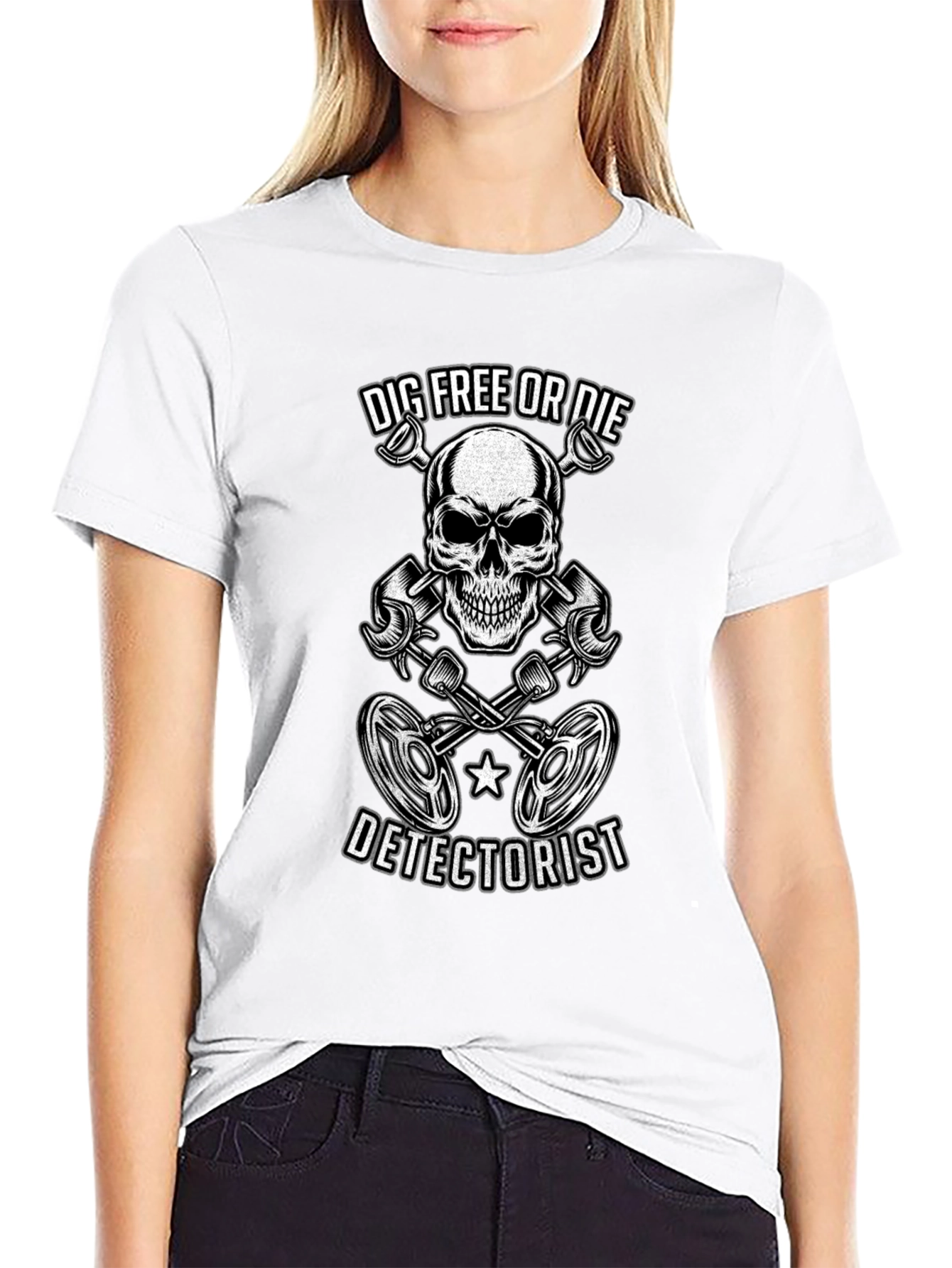 Dig Free or Die Detectorist T-Shirt