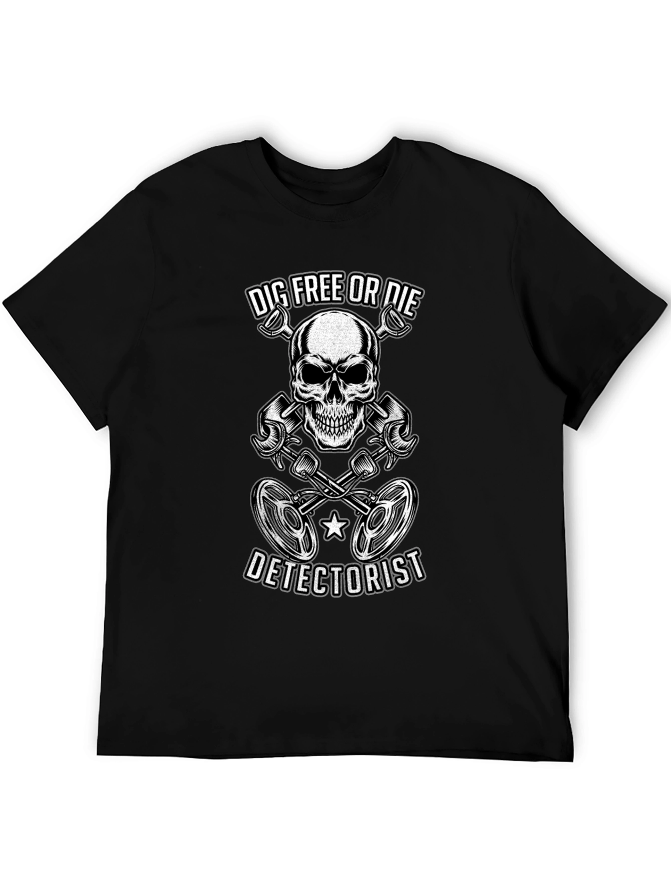 Dig Free or Die Detectorist T-Shirt
