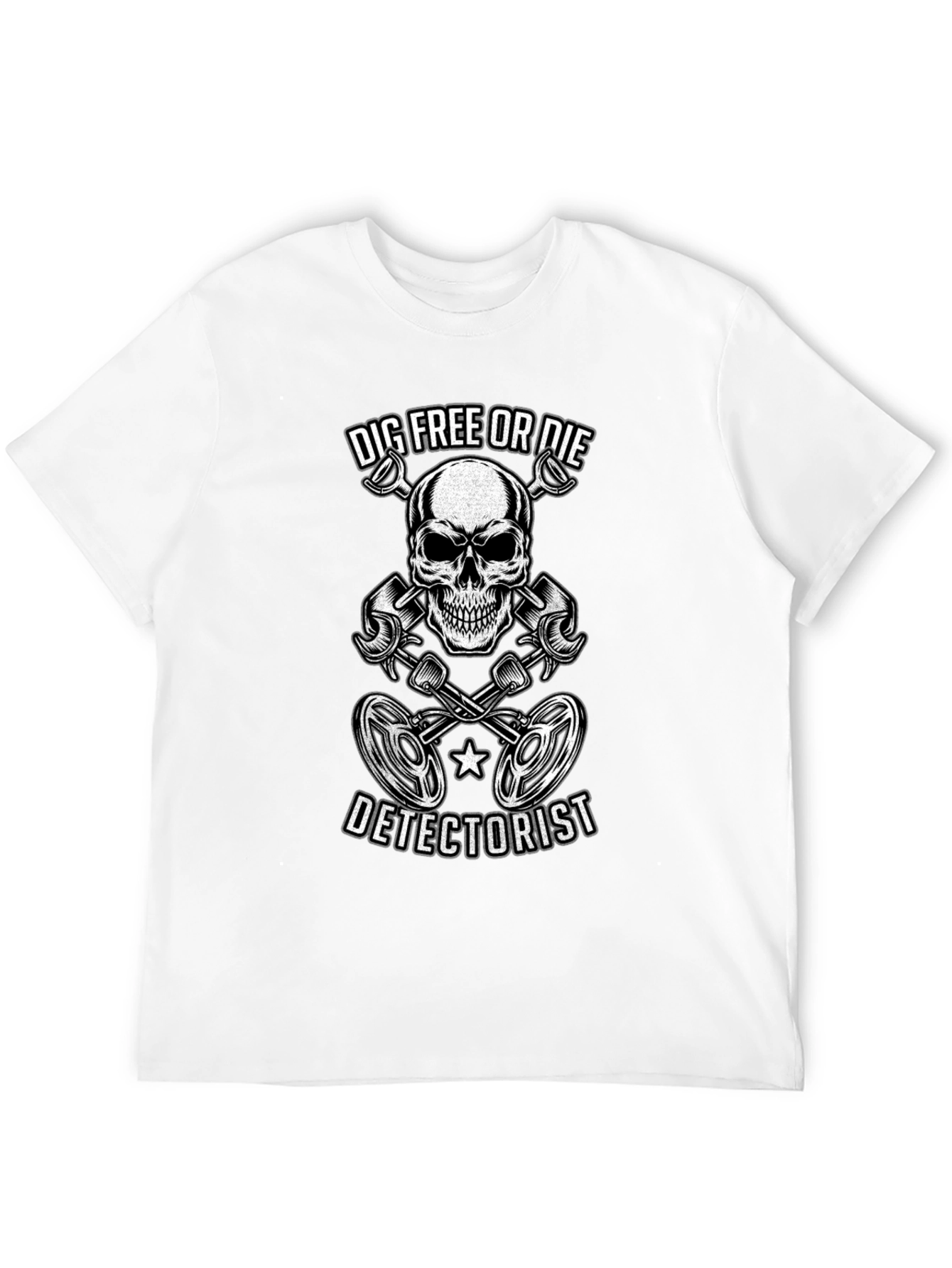 Dig Free or Die Detectorist T-Shirt