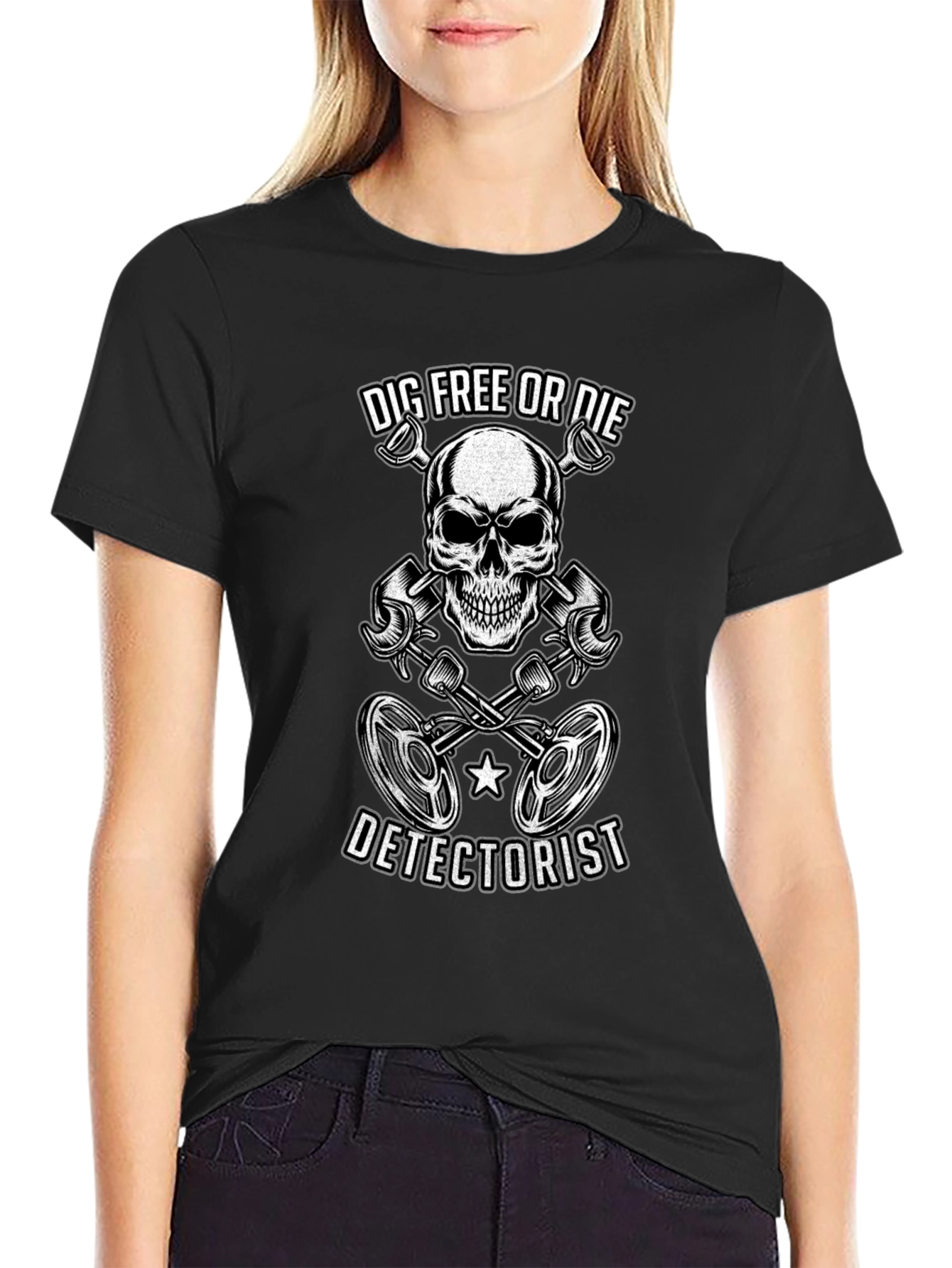 Dig Free or Die Detectorist T-Shirt