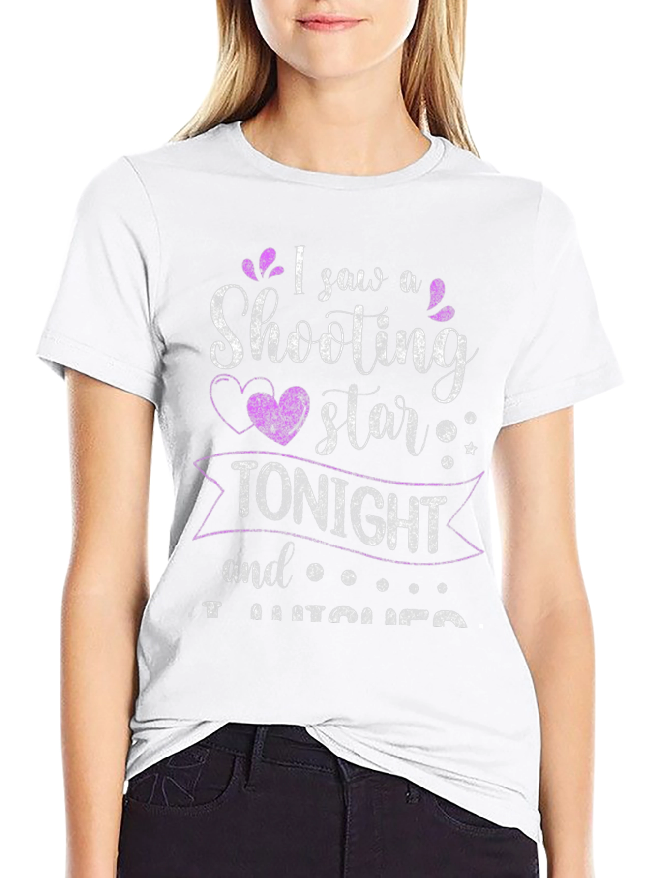 Shooting Star Graphic Tee - Black