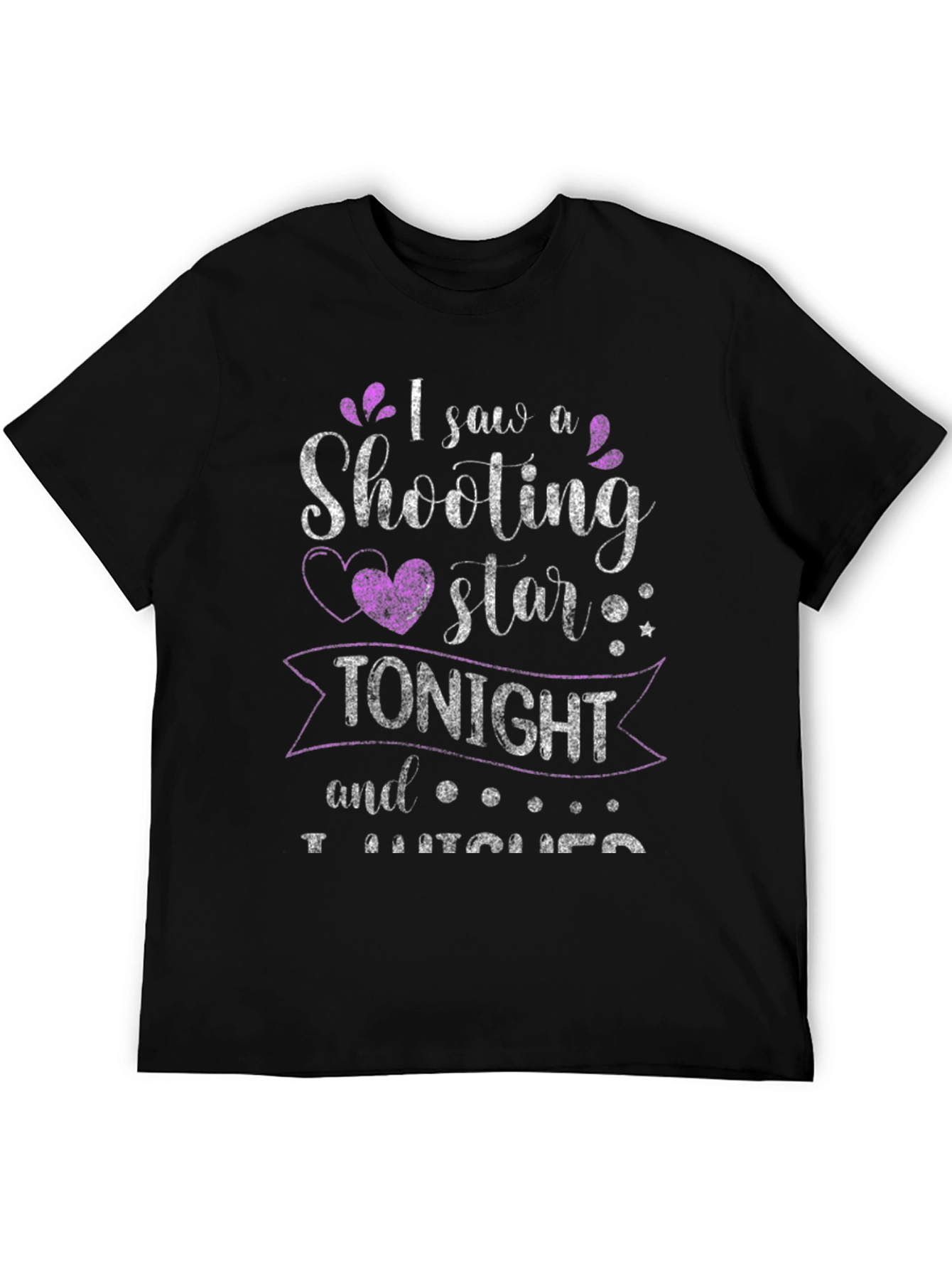 Shooting Star Graphic Tee - Black