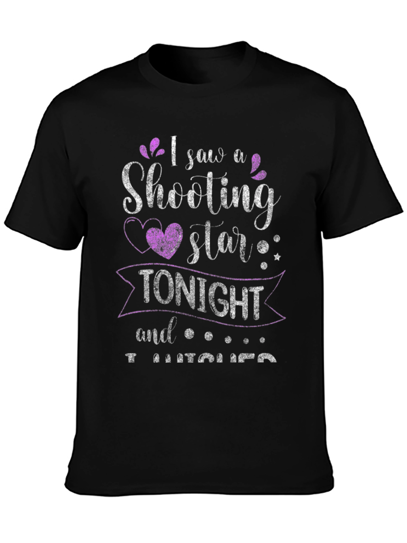 Shooting Star Graphic Tee - Black