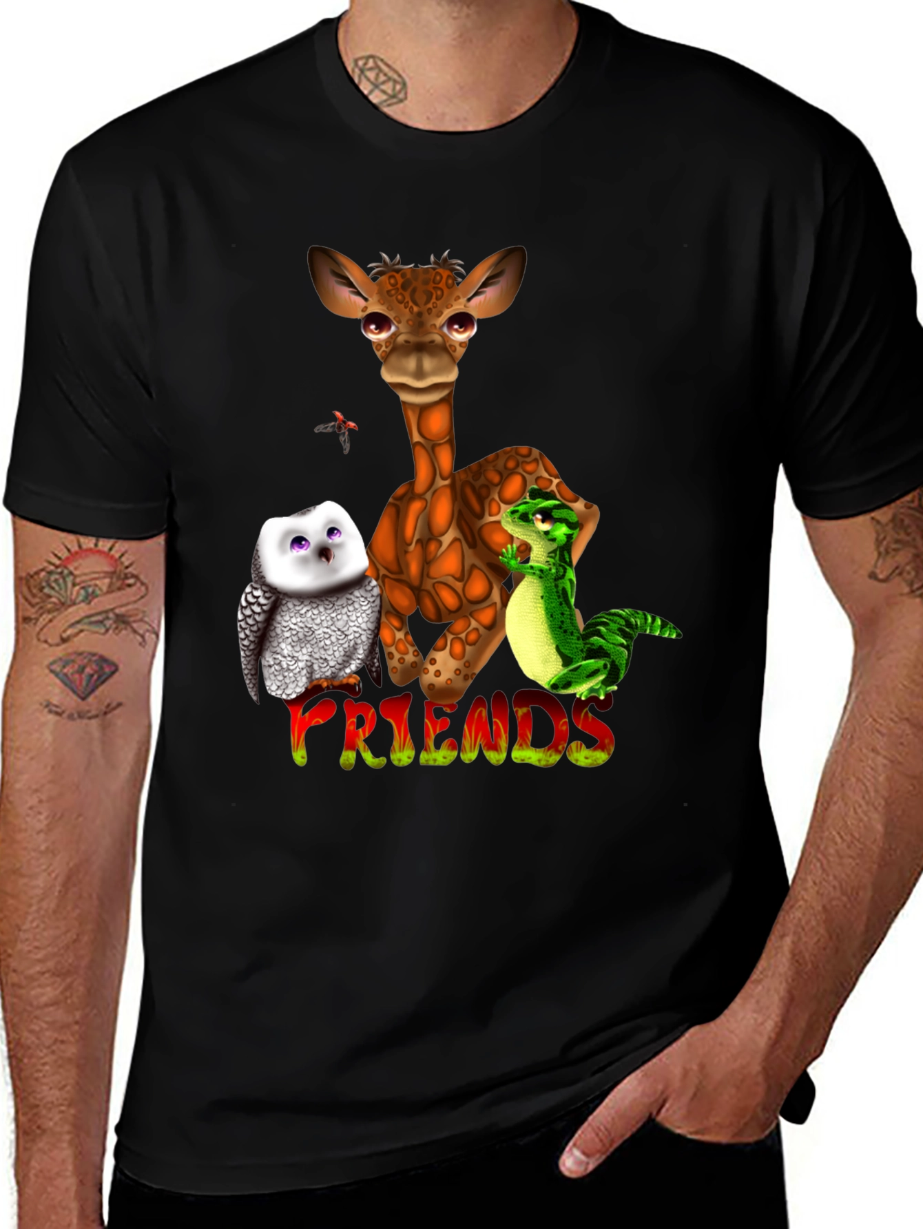 Animal Friends Graphic T-Shirt