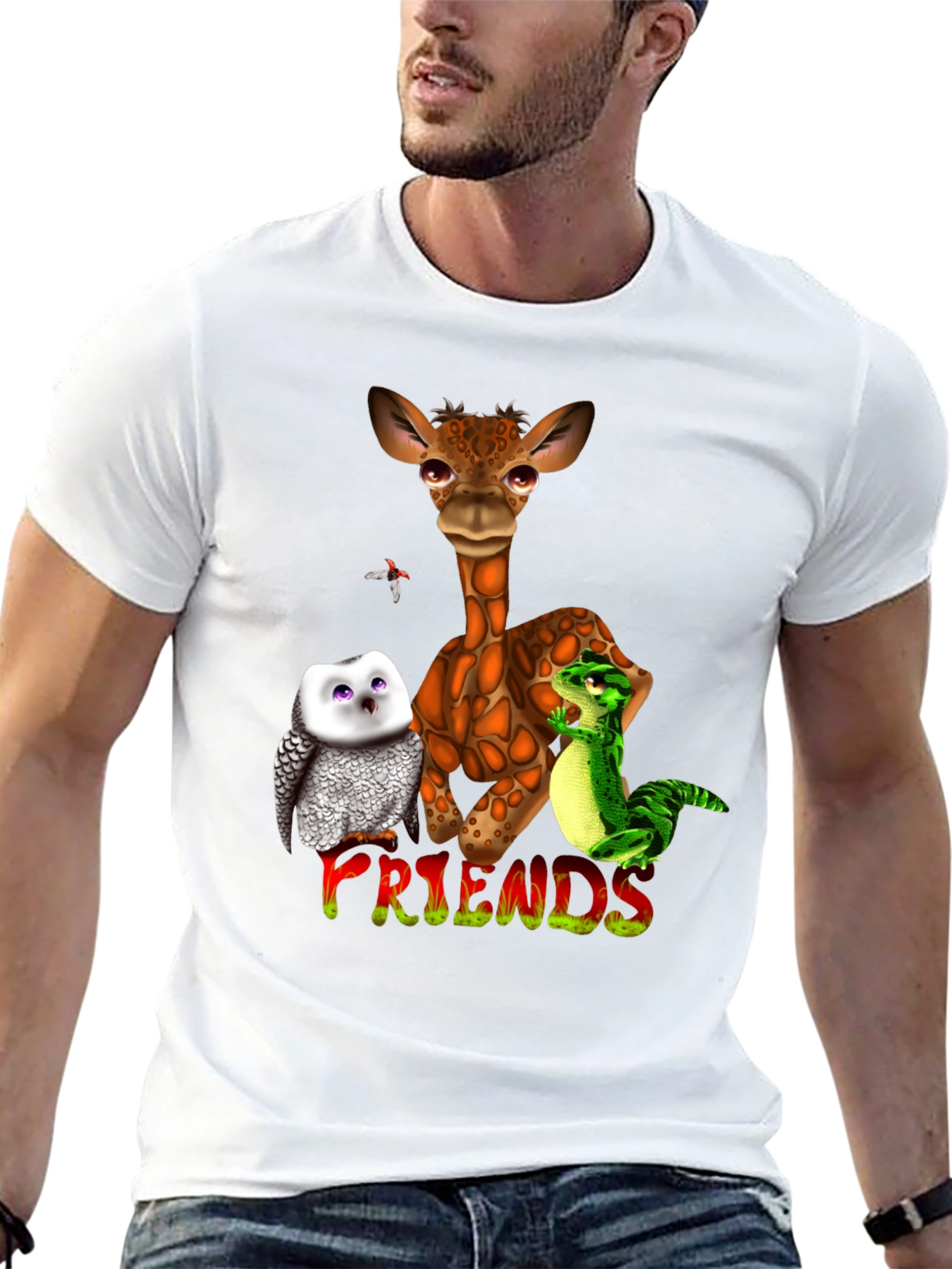 Animal Friends Graphic T-Shirt