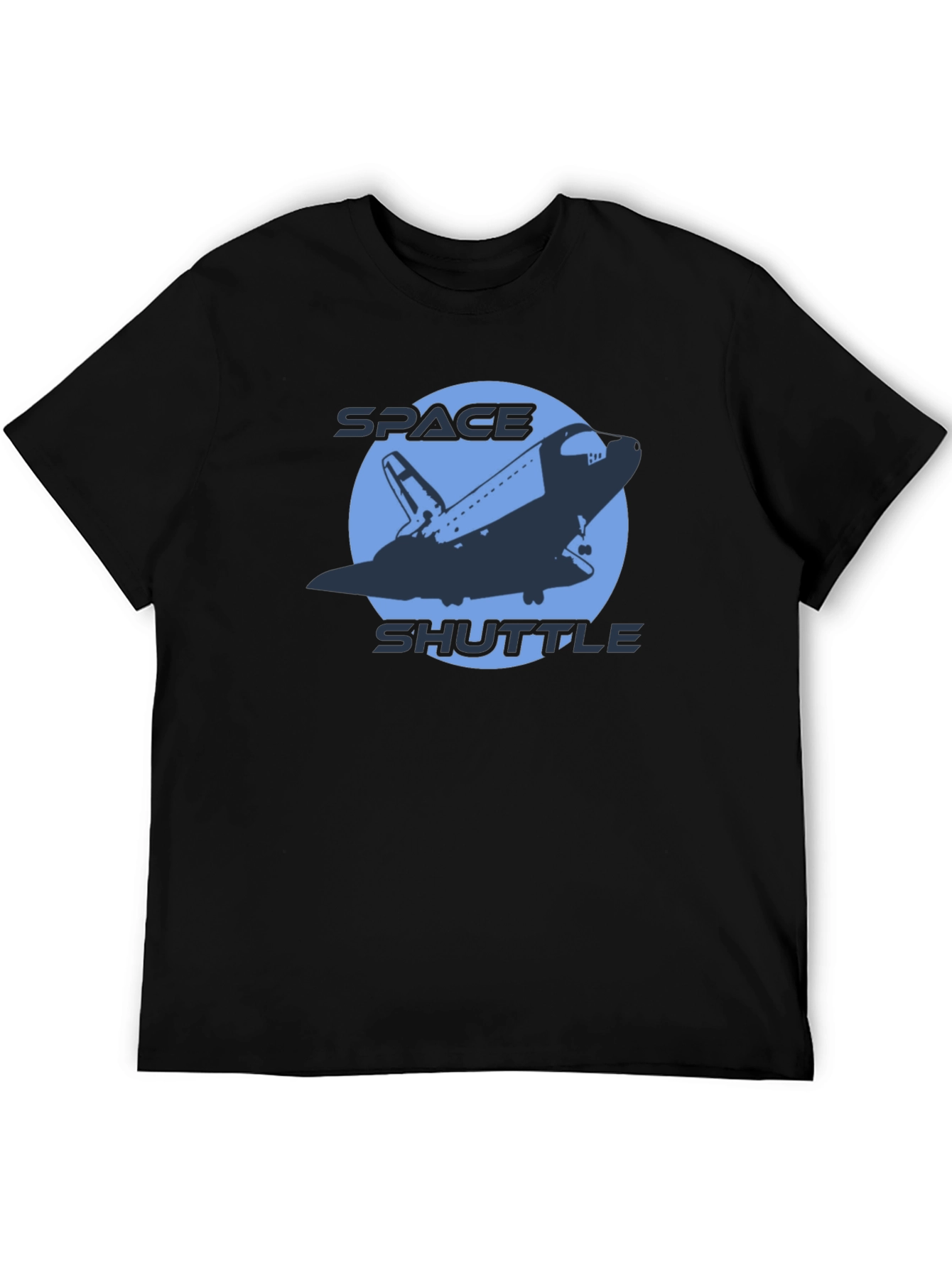 Space Shuttle Graphic T-Shirt - Black
