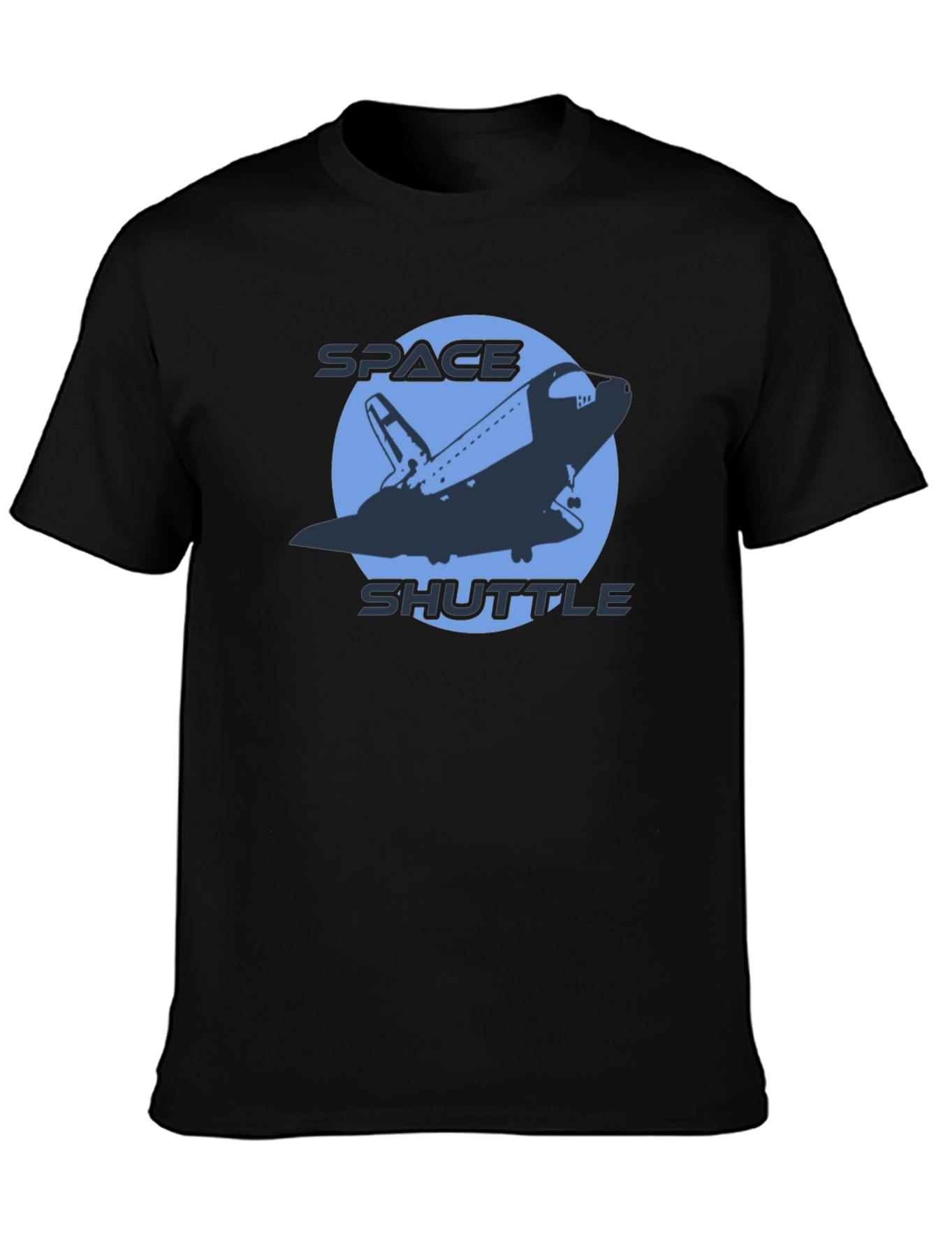 Space Shuttle Graphic T-Shirt - Black