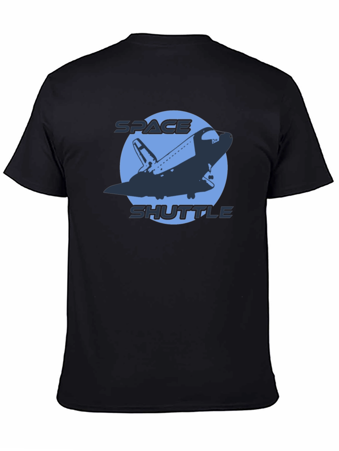 Space Shuttle Graphic T-Shirt - Black