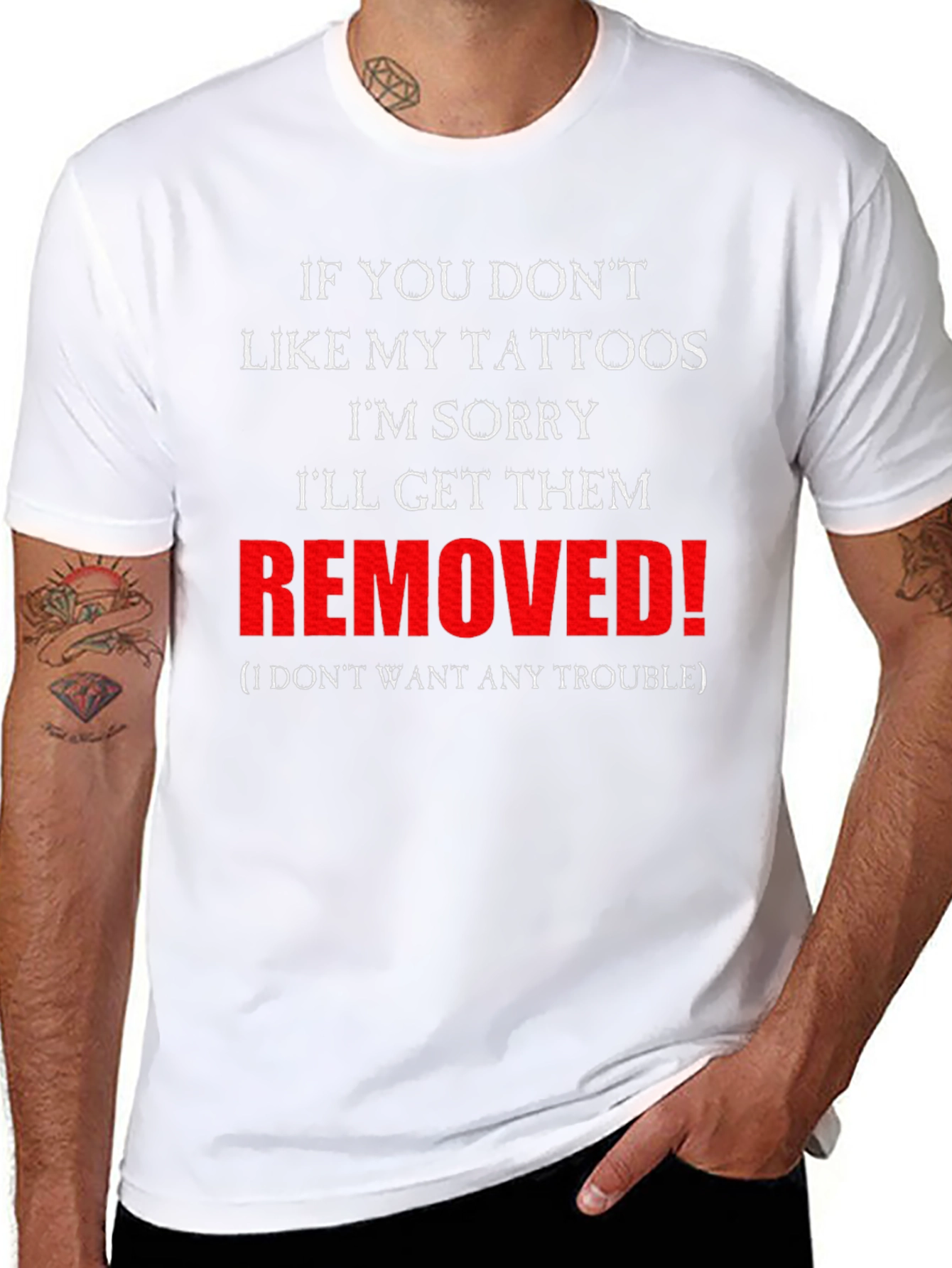Funny Tattoo T-Shirt: Removed!
