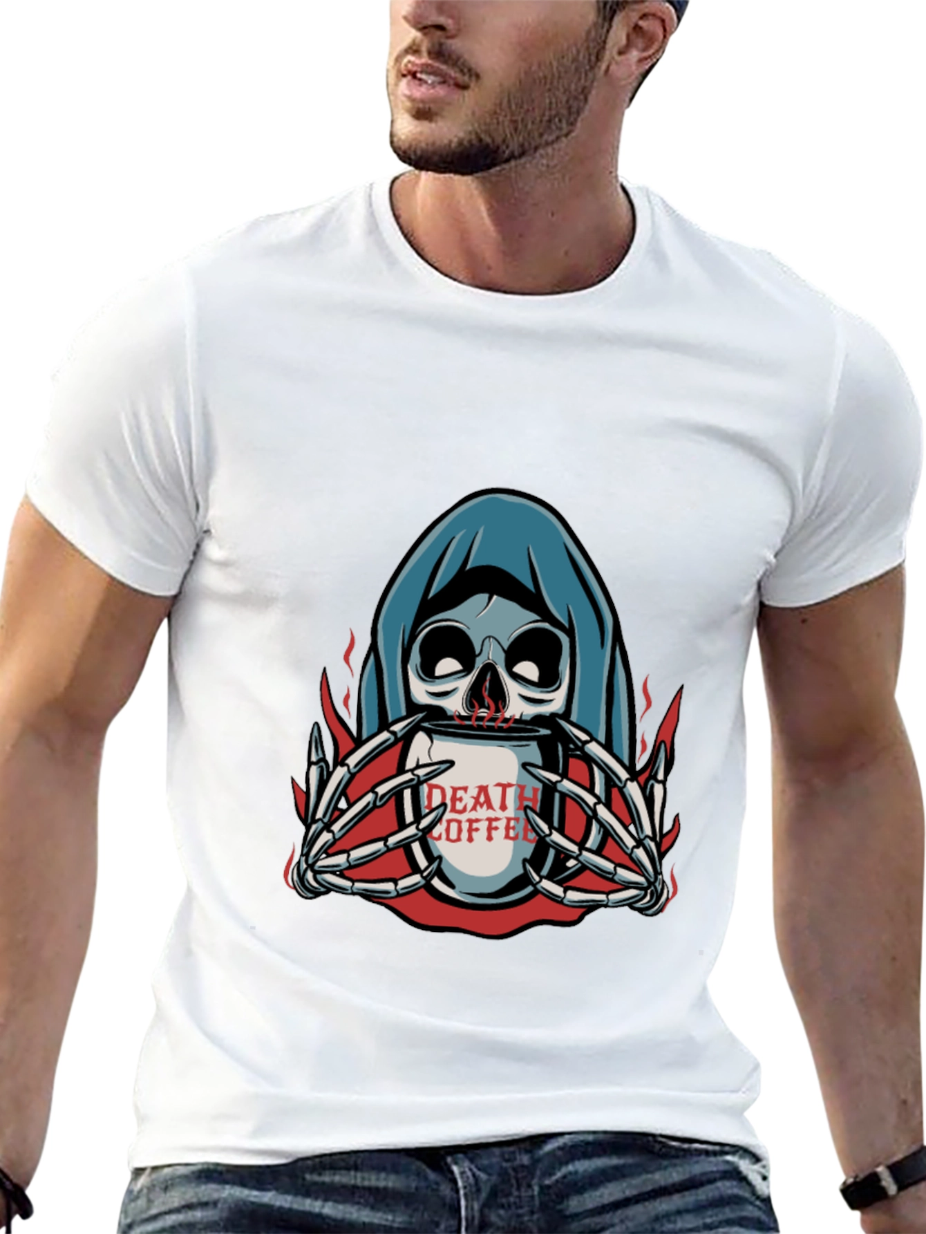 Death Coffee Graphic T-Shirt