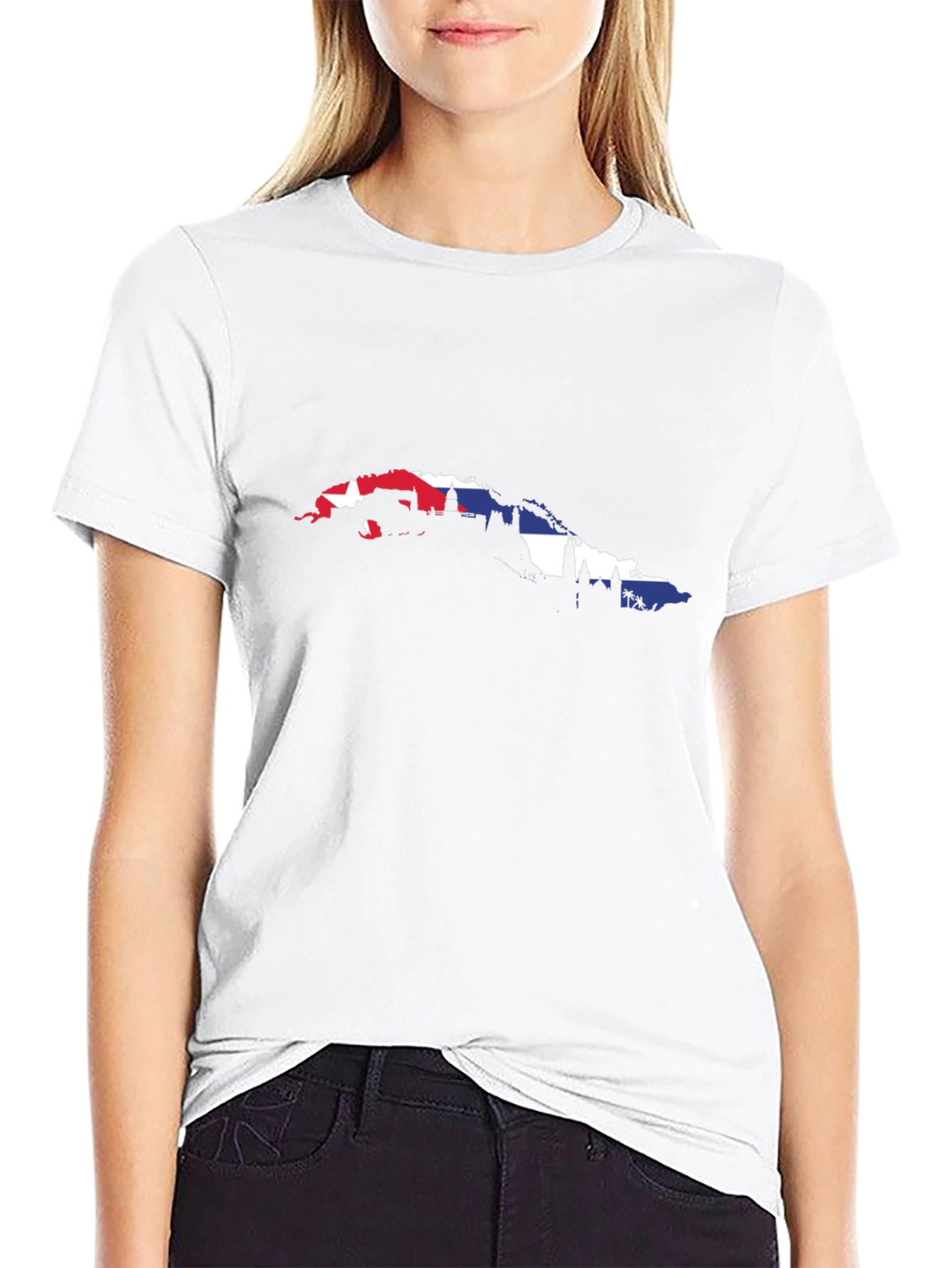Cuba Map Silhouette T-Shirt - Island Pride Tee