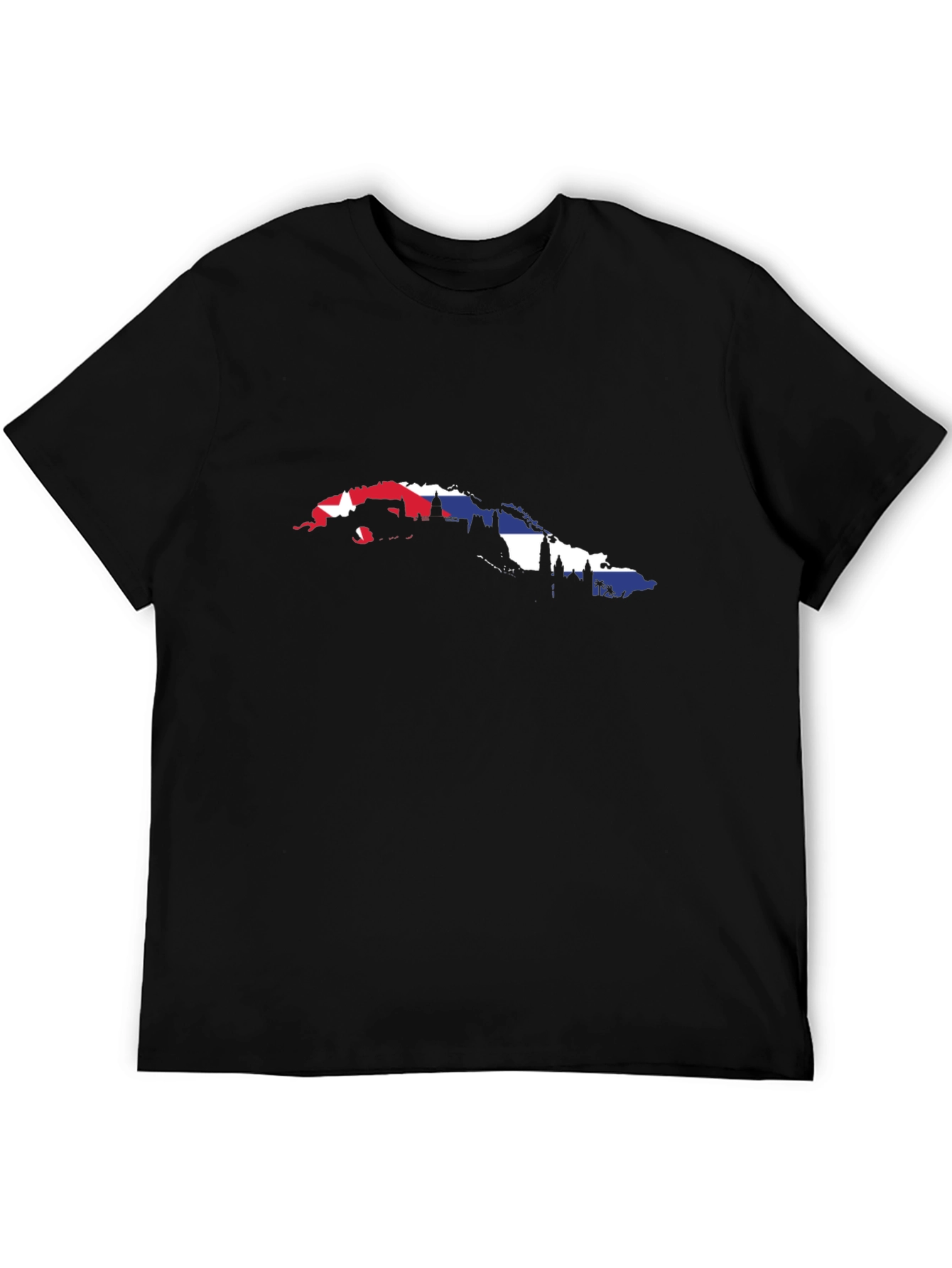 Cuba Map Silhouette T-Shirt - Island Pride Tee