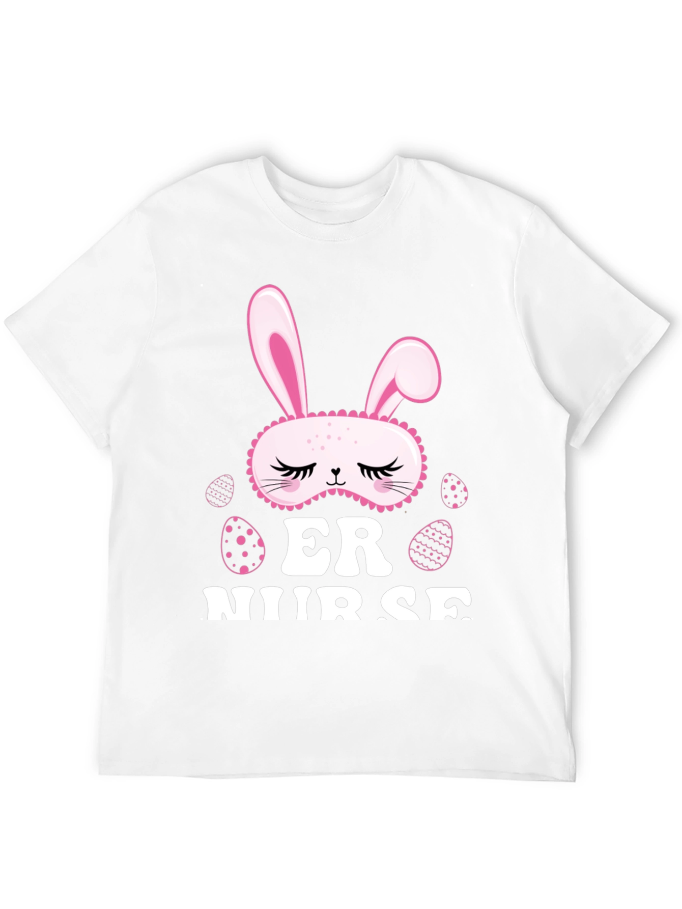 Easter ER Nurse T-Shirt - Bunny Mask Design