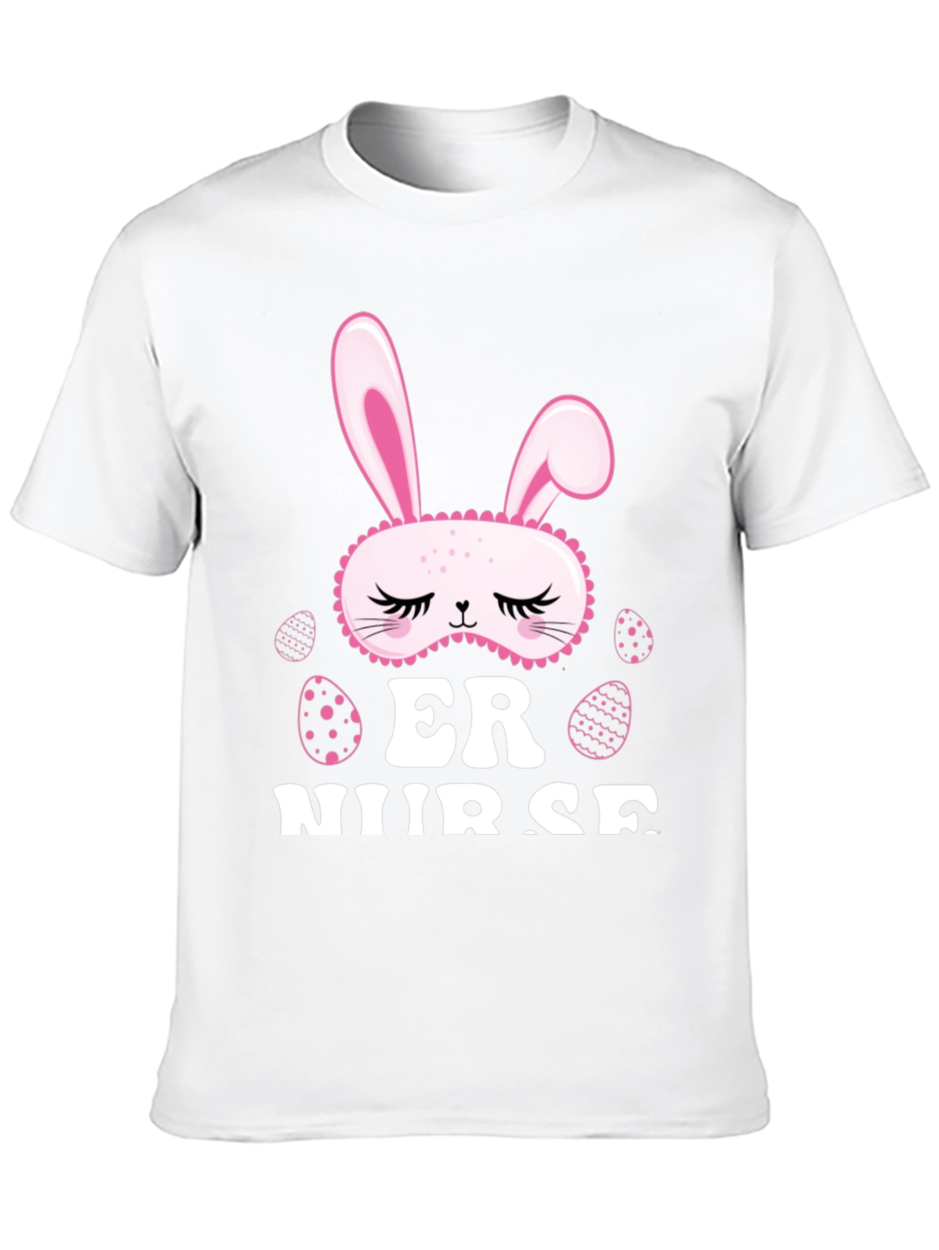 Easter ER Nurse T-Shirt - Bunny Mask Design
