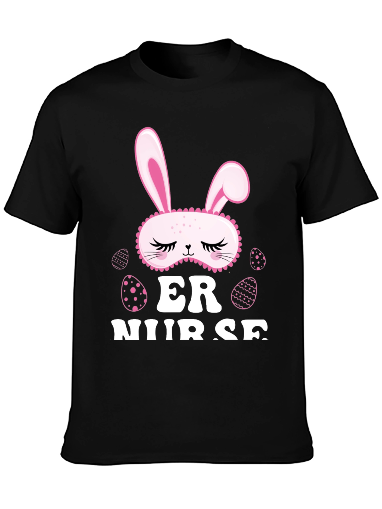 Easter ER Nurse T-Shirt - Bunny Mask Design