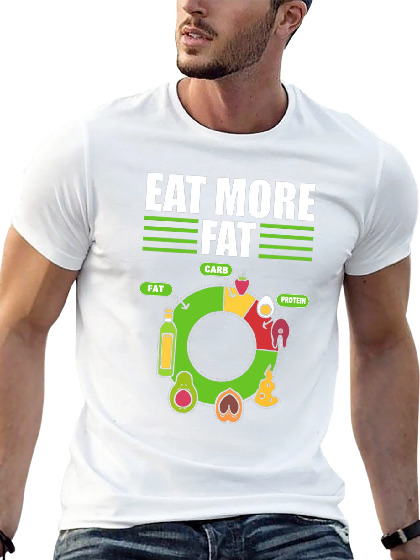 Eat More Fat T-Shirt - Keto Diet Apparel