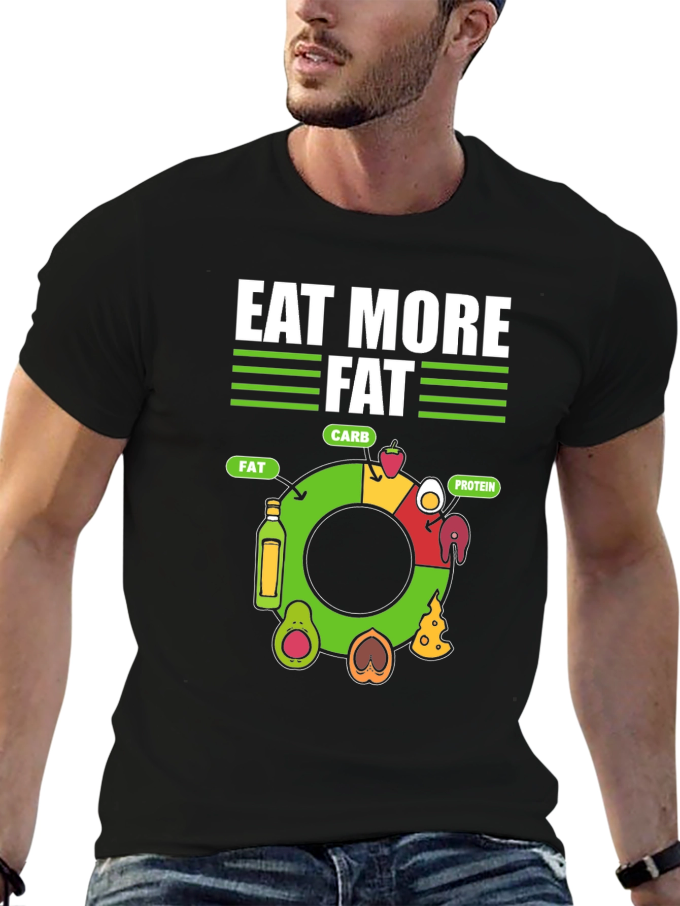 Eat More Fat T-Shirt - Keto Diet Apparel