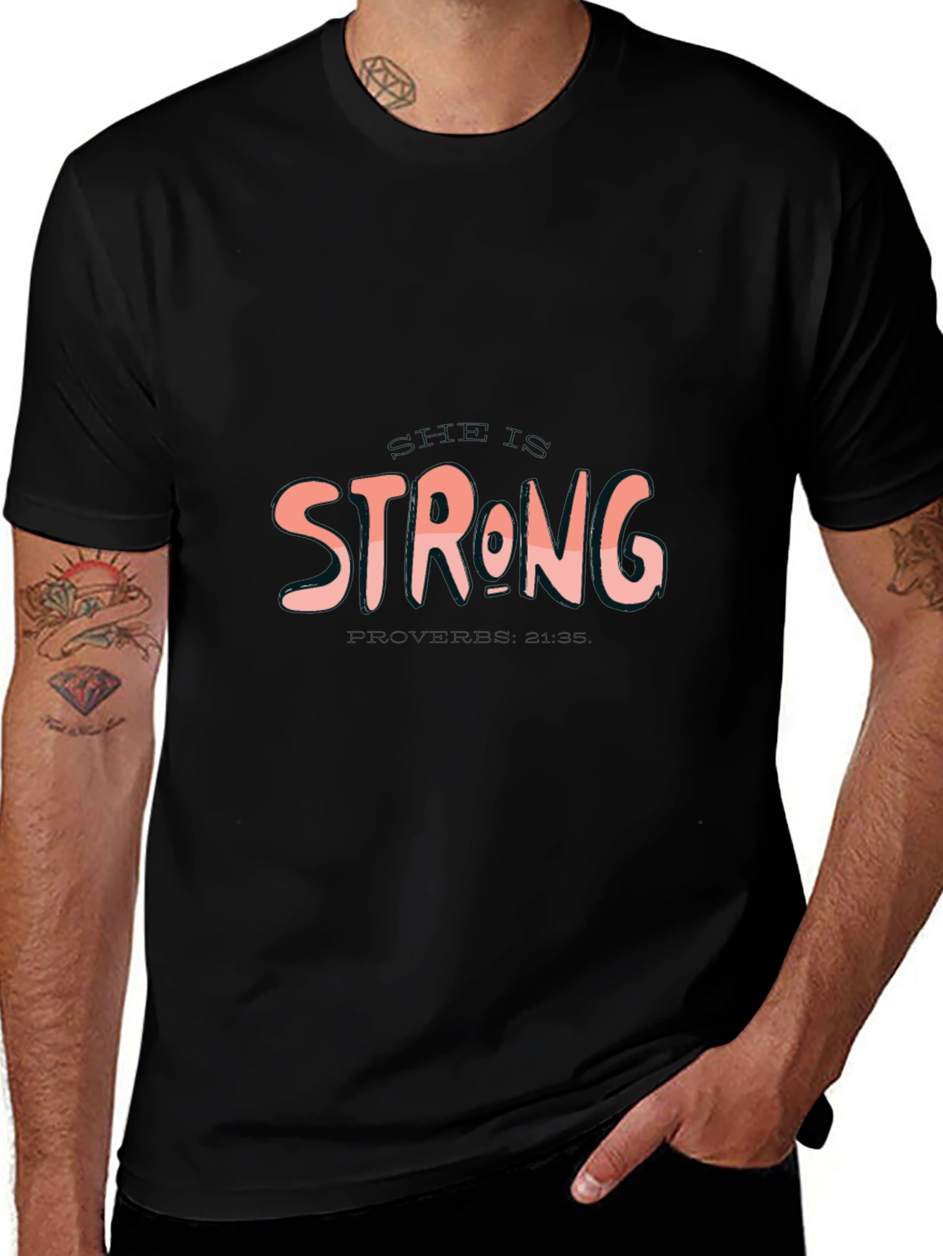 Strong Proverbs 31:25 Graphic Tee