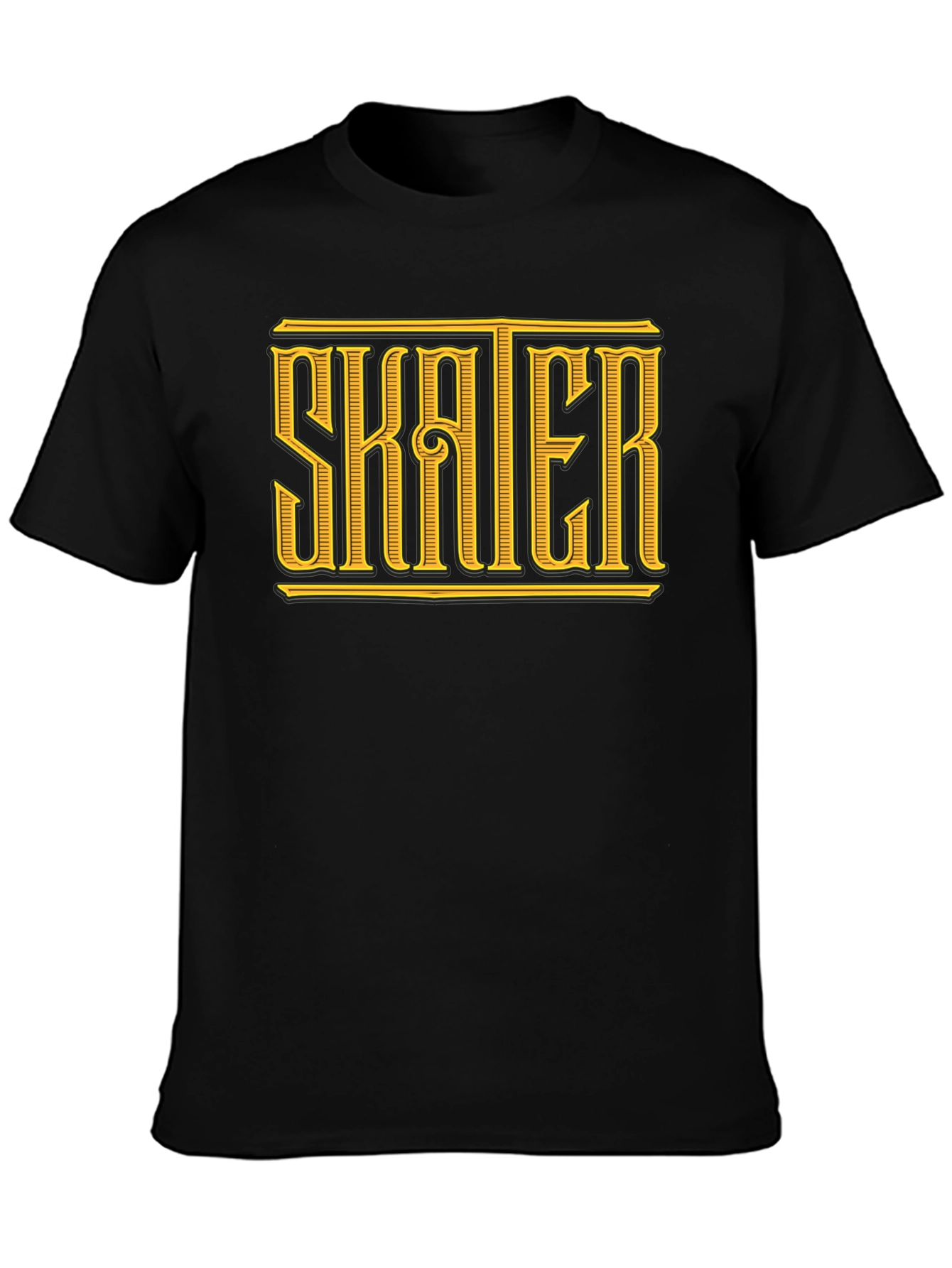 Skater Graphic Tee - Classic Black T-Shirt