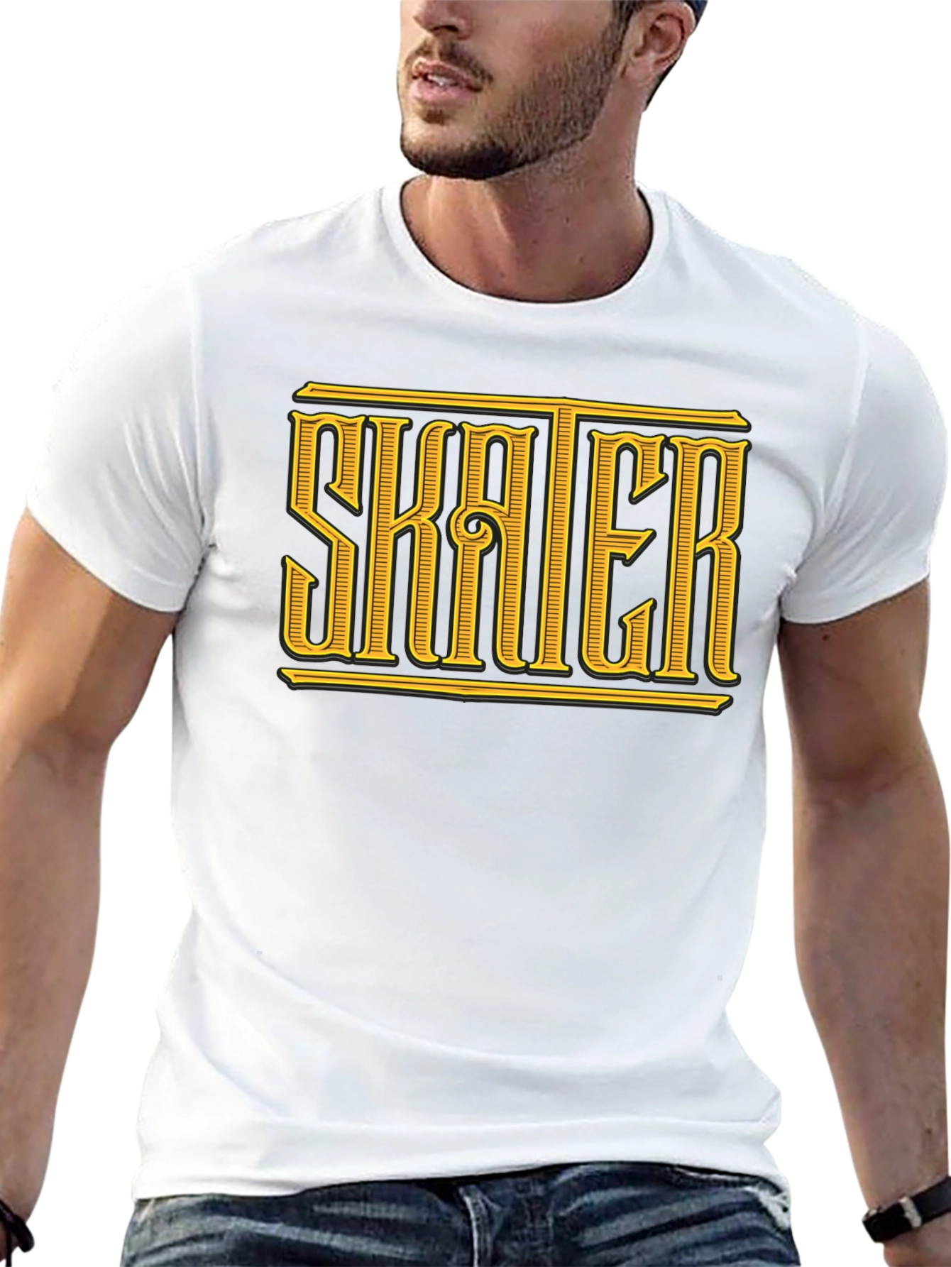 Skater Graphic Tee - Classic Black T-Shirt
