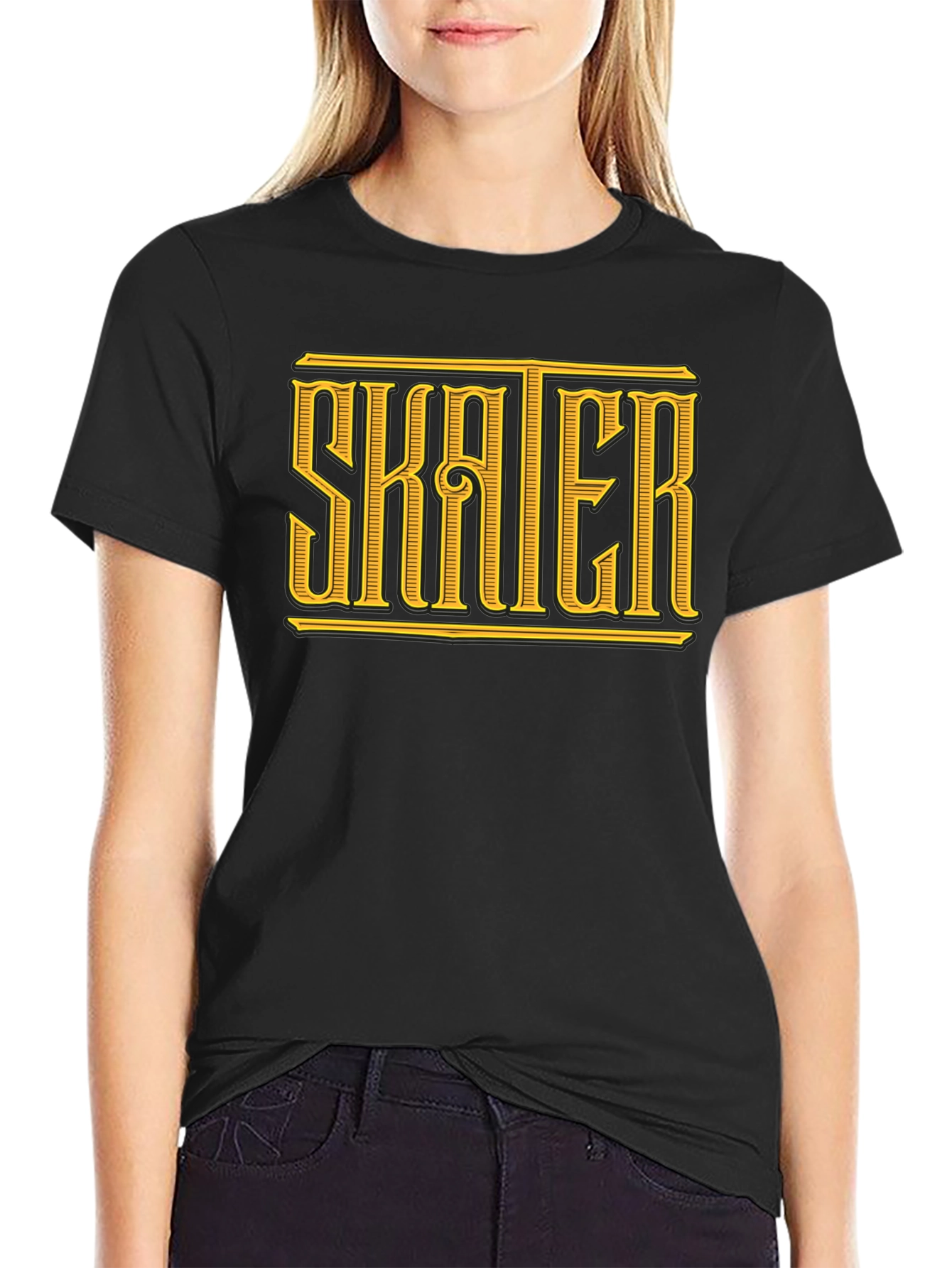 Skater Graphic Tee - Classic Black T-Shirt